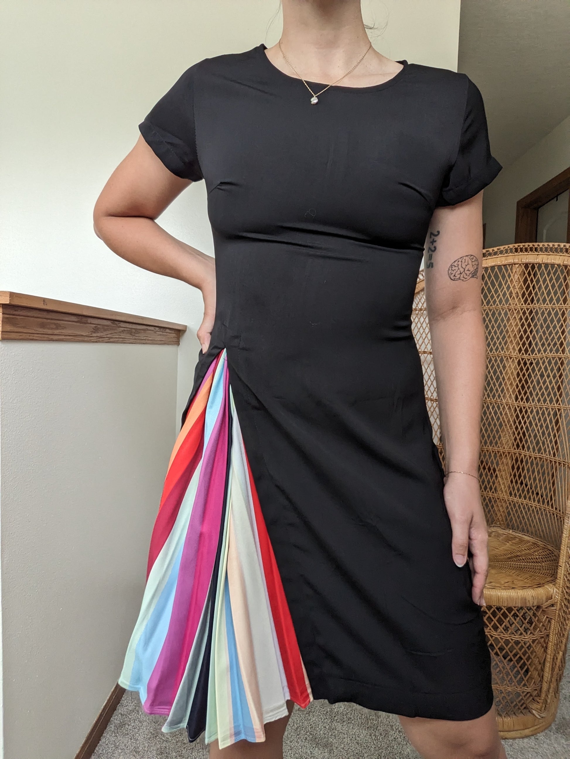 Rainbow little black dress Dress Rad Bonnie's Vintage