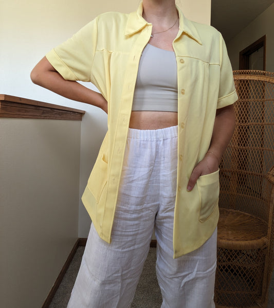 1970s yellow top Rad Bonnie's Vintage