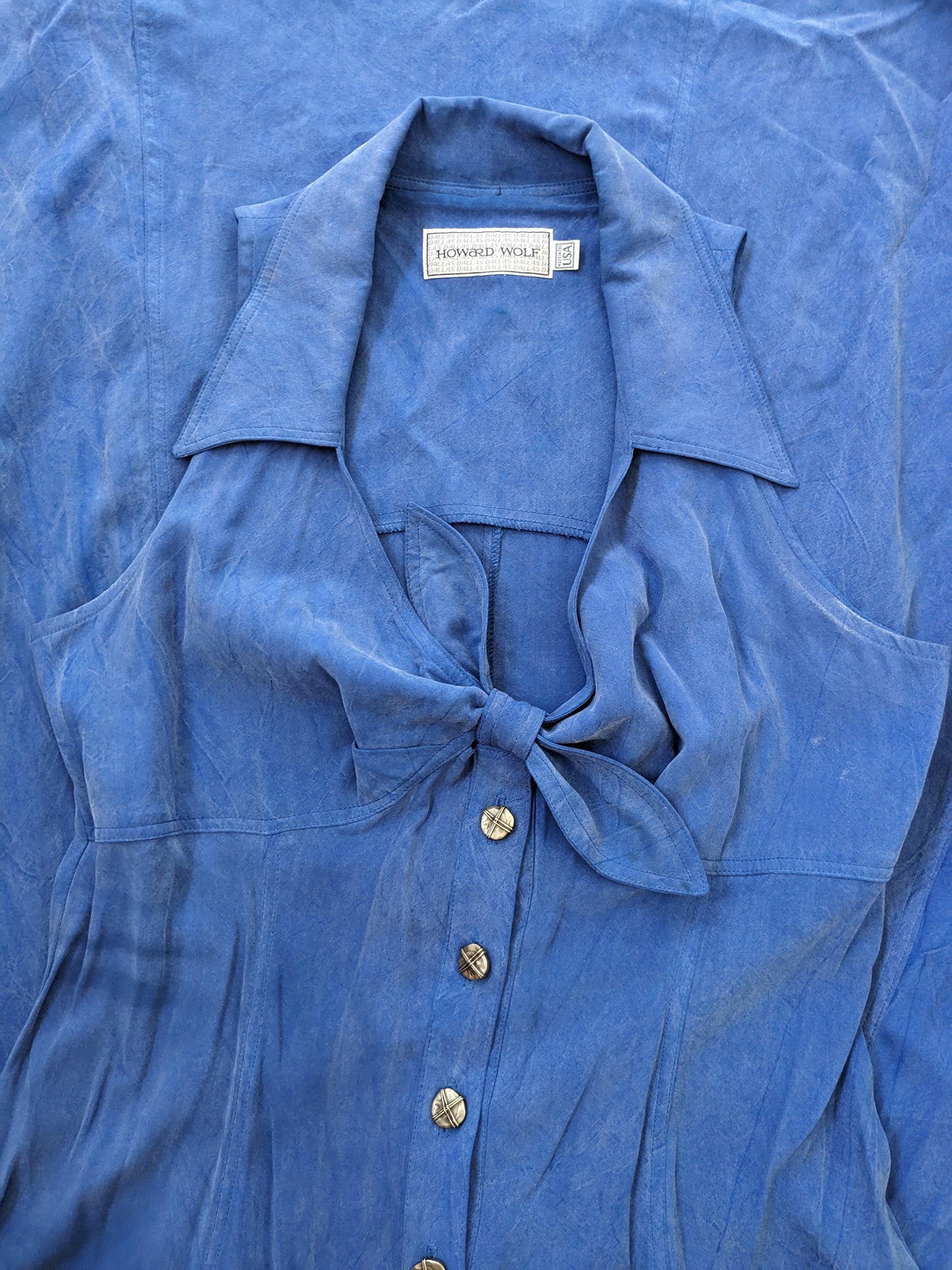 1990s blue halter dress