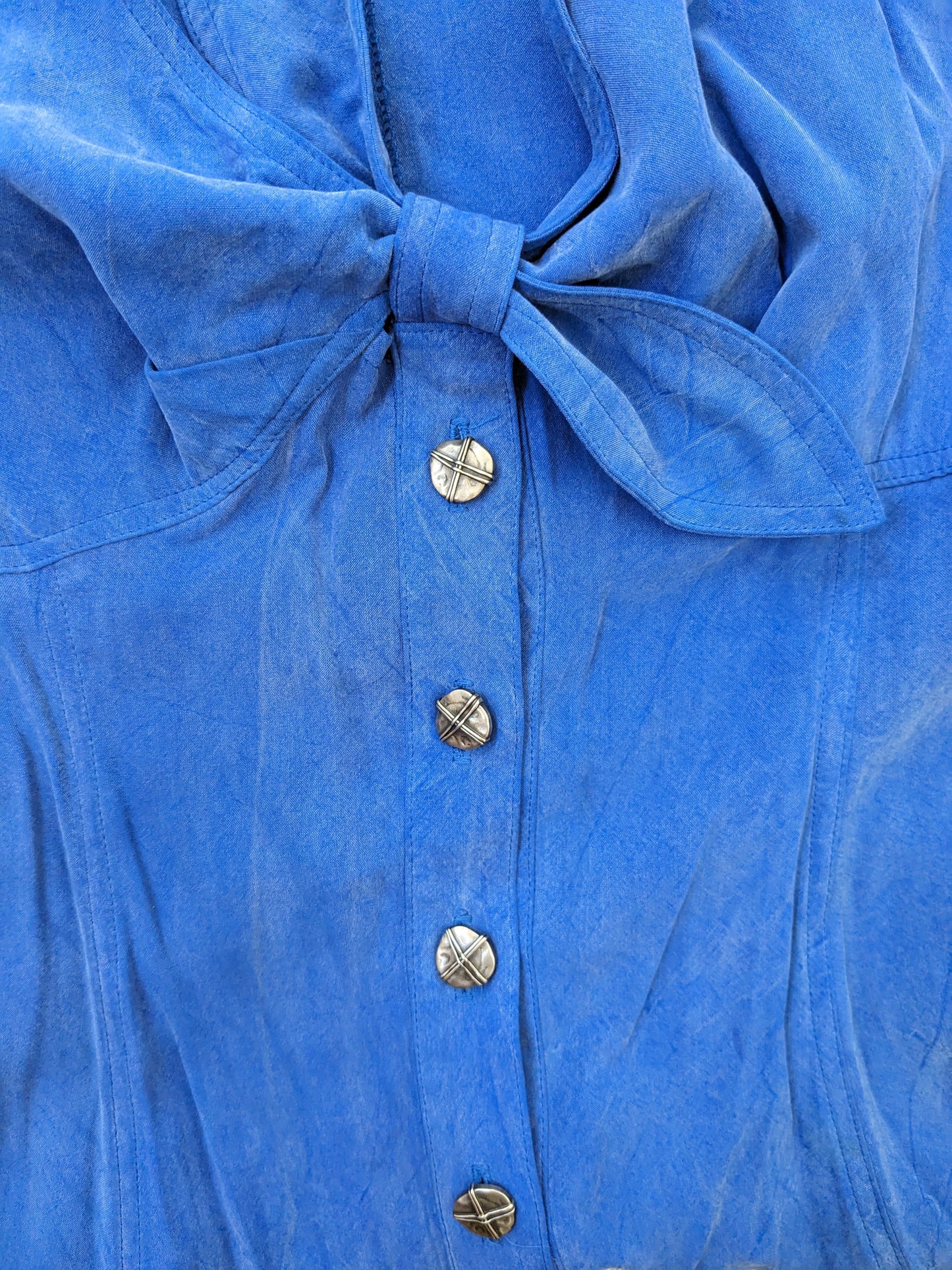 1990s blue halter dress