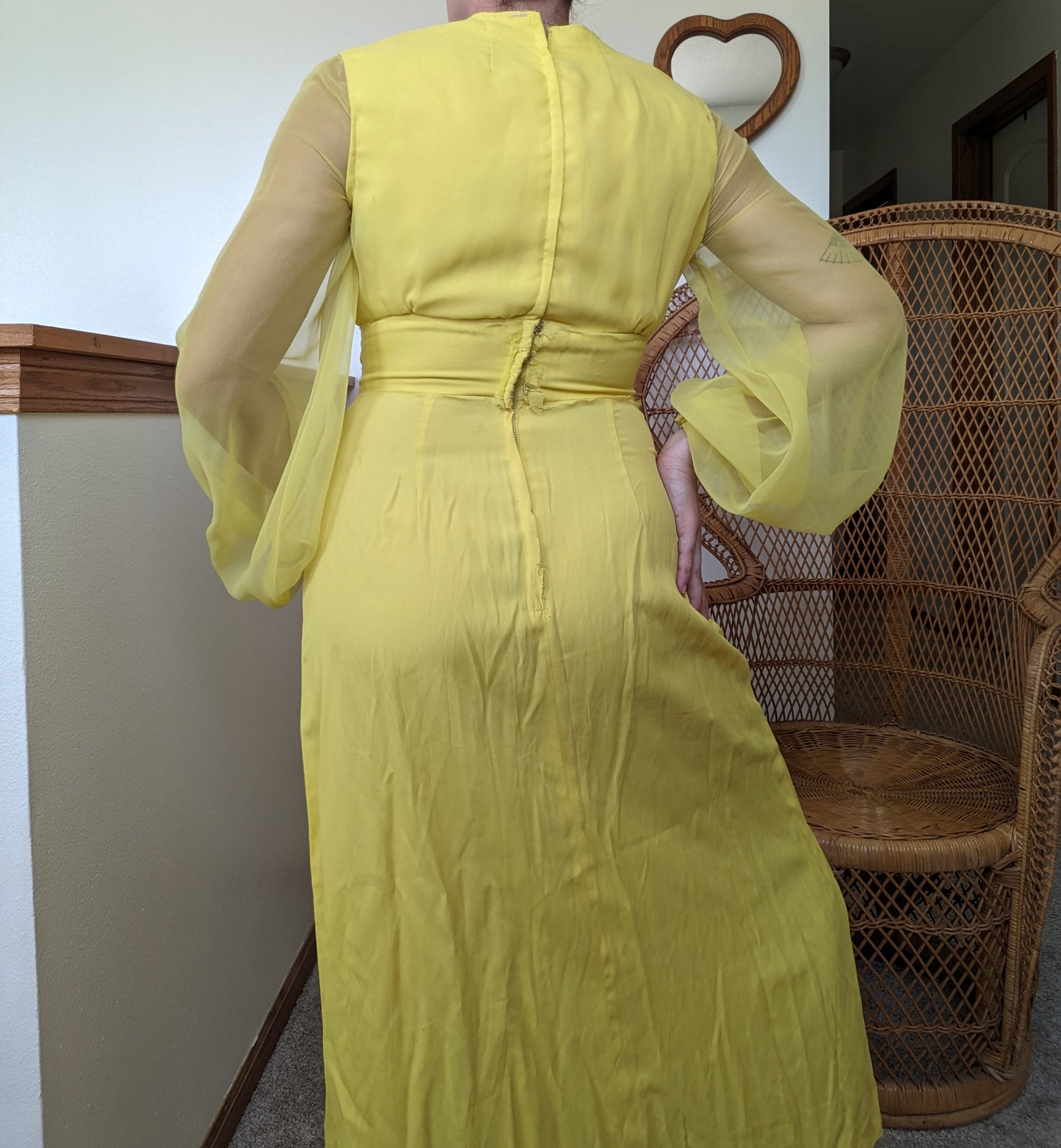 1960s/70s canary yellow dress Dress Rad Bonnie's Vintage