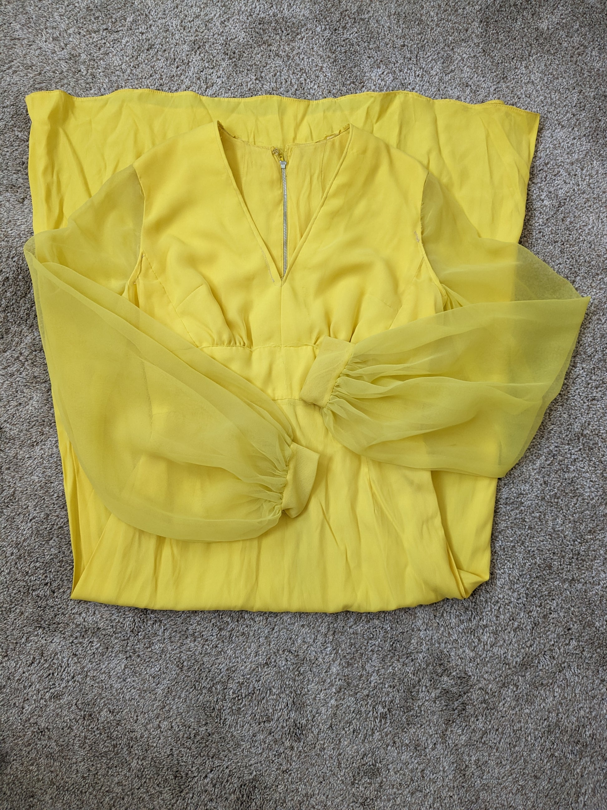 1960s/70s canary yellow dress Dress Rad Bonnie's Vintage