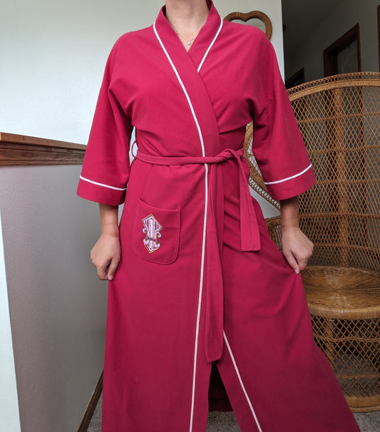 1960s fuchsia robe Robe Rad Bonnie's Vintage