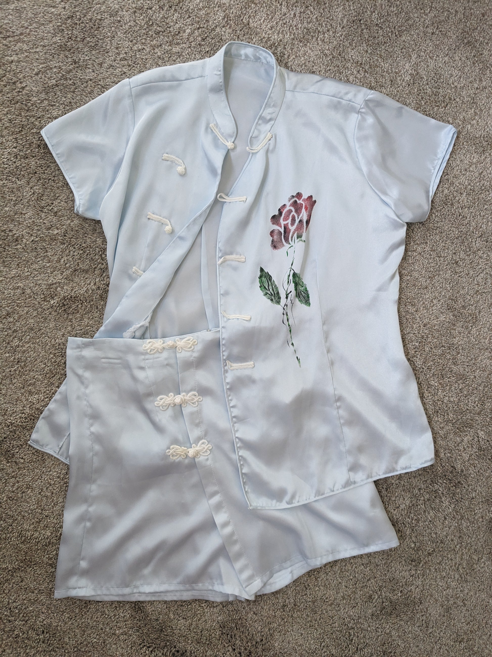 1970s hand painted pajamas Pajamas Rad Bonnie's Vintage