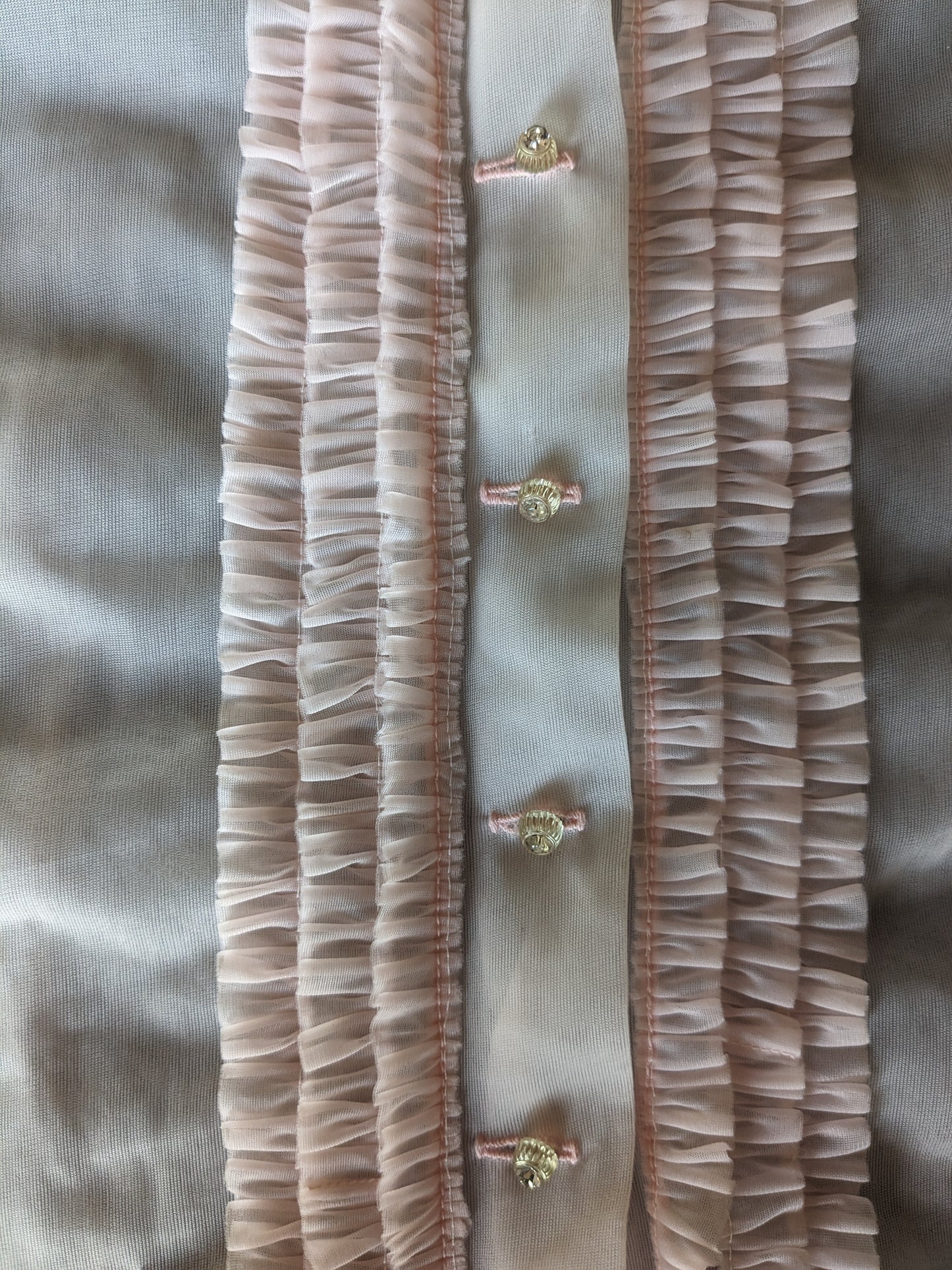 1970s pink sheer top Top Rad Bonnie's Vintage