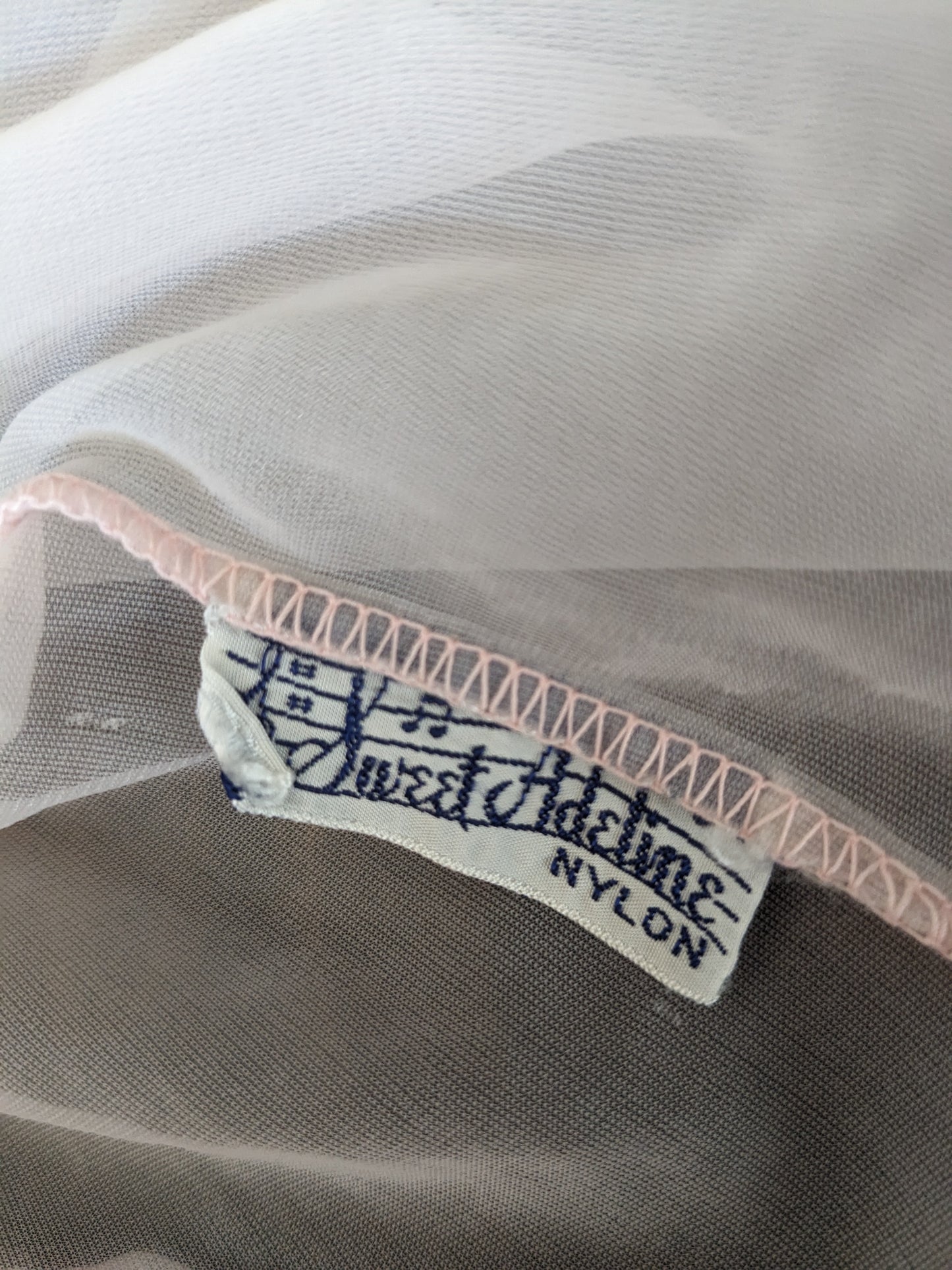 1970s pink sheer top Top Rad Bonnie's Vintage