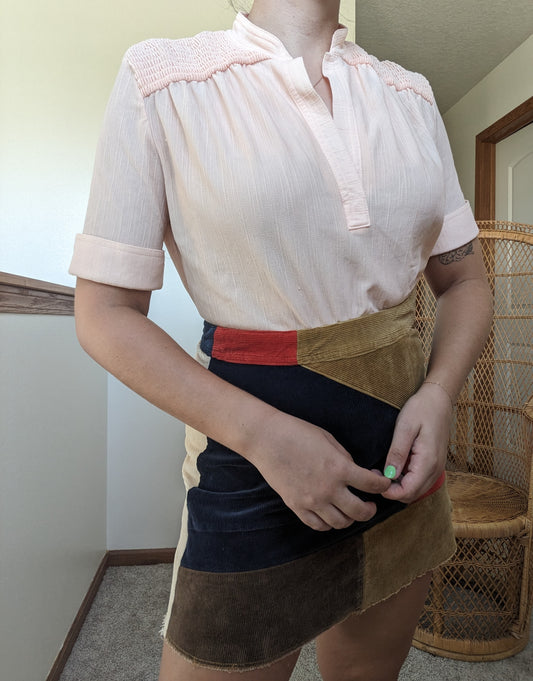 1960s/70s union made peachy top Top Rad Bonnie's Vintage