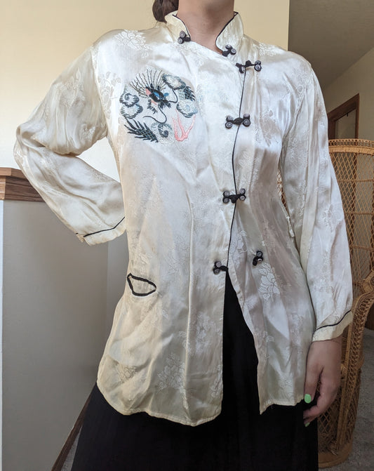 1970s embroidered dragon pajama top Pajamas Rad Bonnie's Vintage