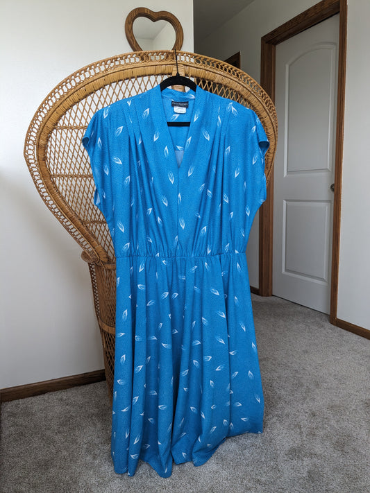 1970s aqua dress Dress Rad Bonnie's Vintage