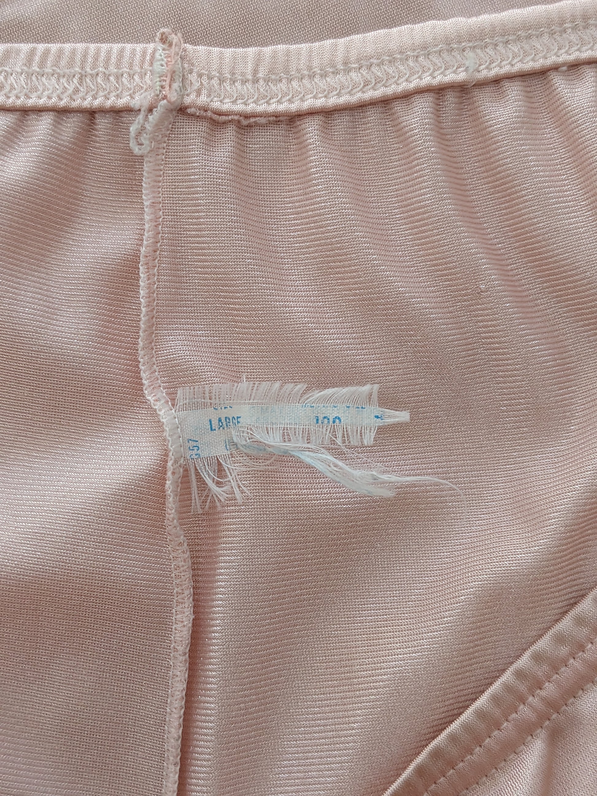 1970s Vanity Fair blush nylon pajama pants Pajamas Rad Bonnie's Vintage