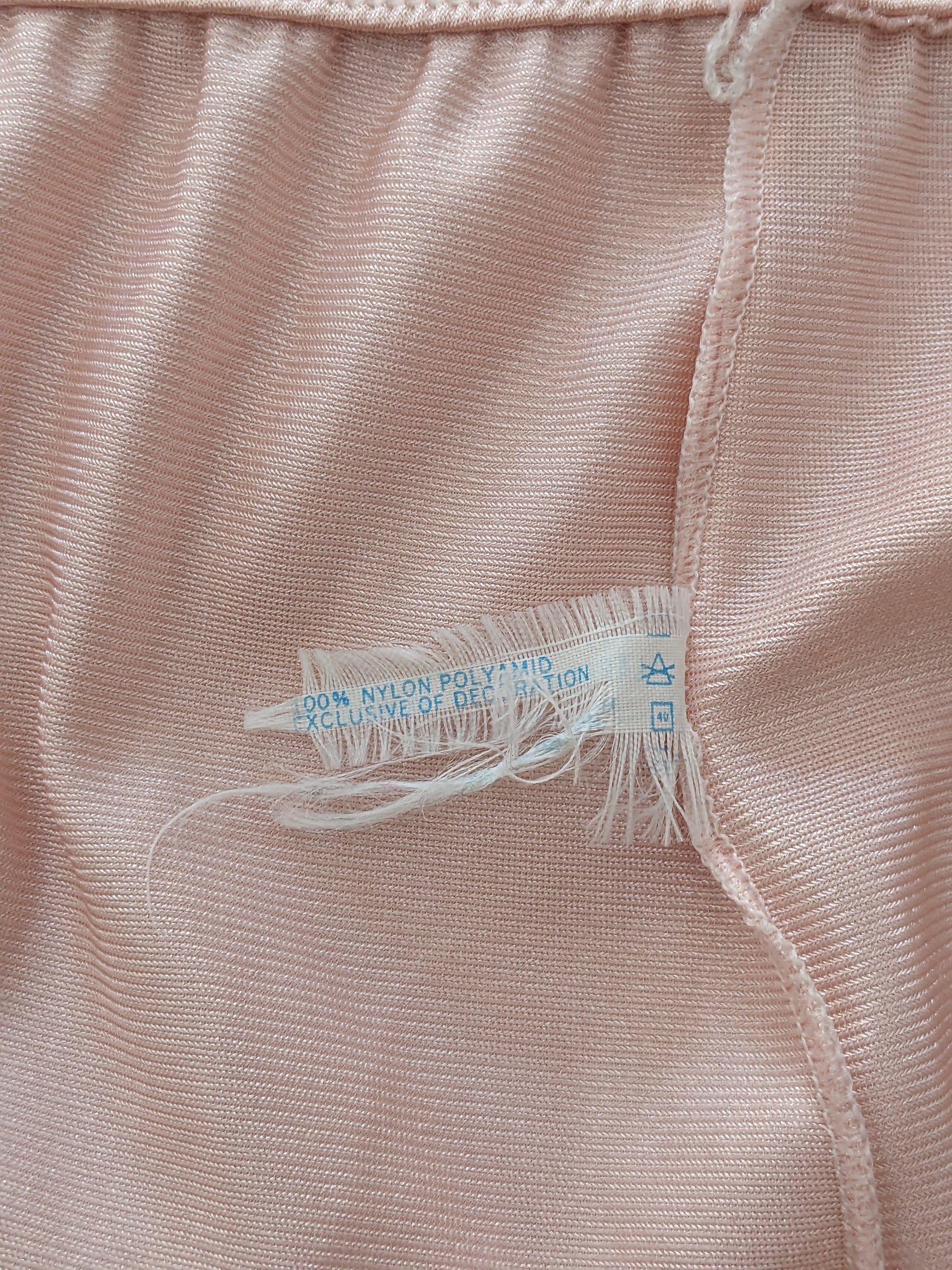 1970s Vanity Fair blush nylon pajama pants Pajamas Rad Bonnie's Vintage