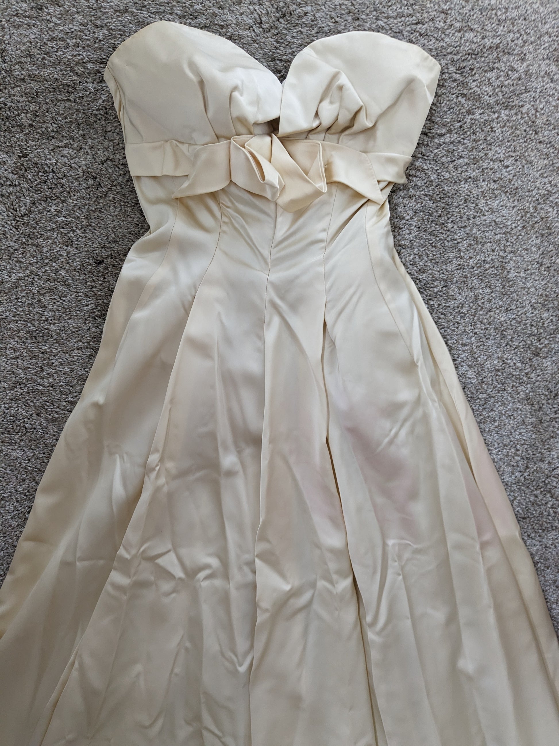 1950s silk satin wedding gown Dress Rad Bonnie's Vintage