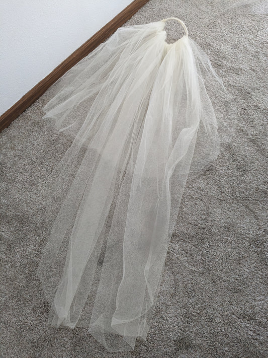 1970s wedding veil Veil Rad Bonnie's Vintage