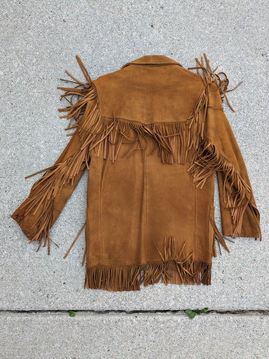 1960s fringe leather jacket Jacket Rad Bonnie's Vintage