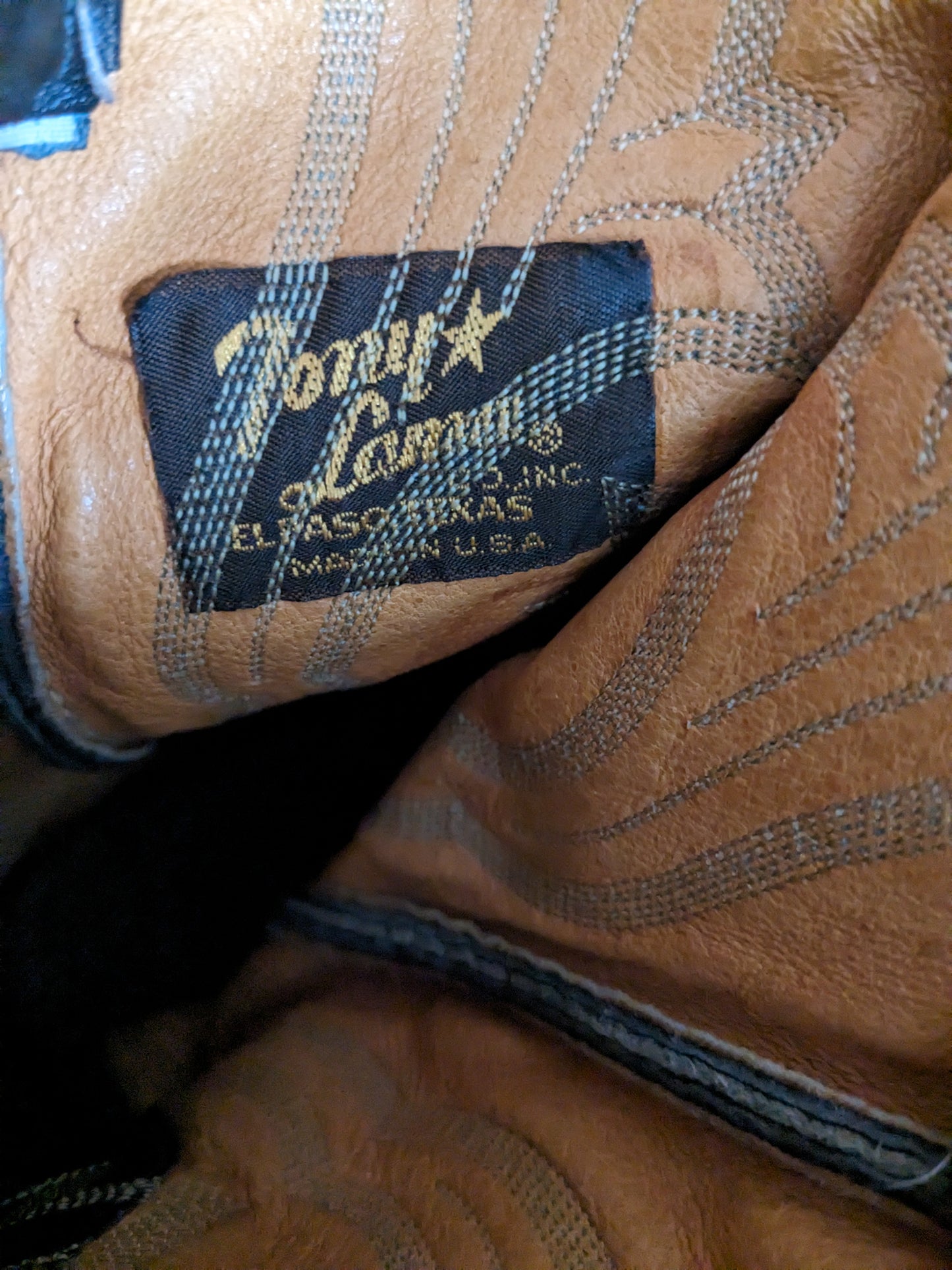 1970s Tony Lama black label boots Boots Rad Bonnie's Vintage
