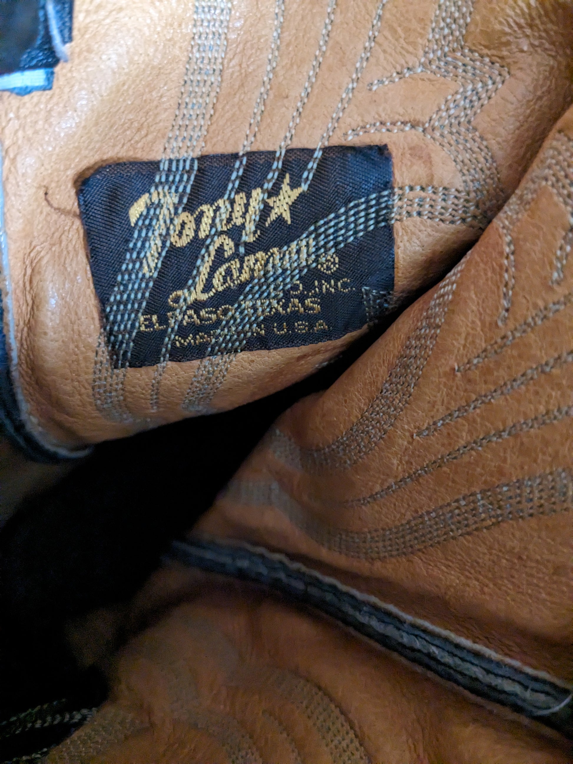 1970s Tony Lama black label boots Boots Rad Bonnie's Vintage