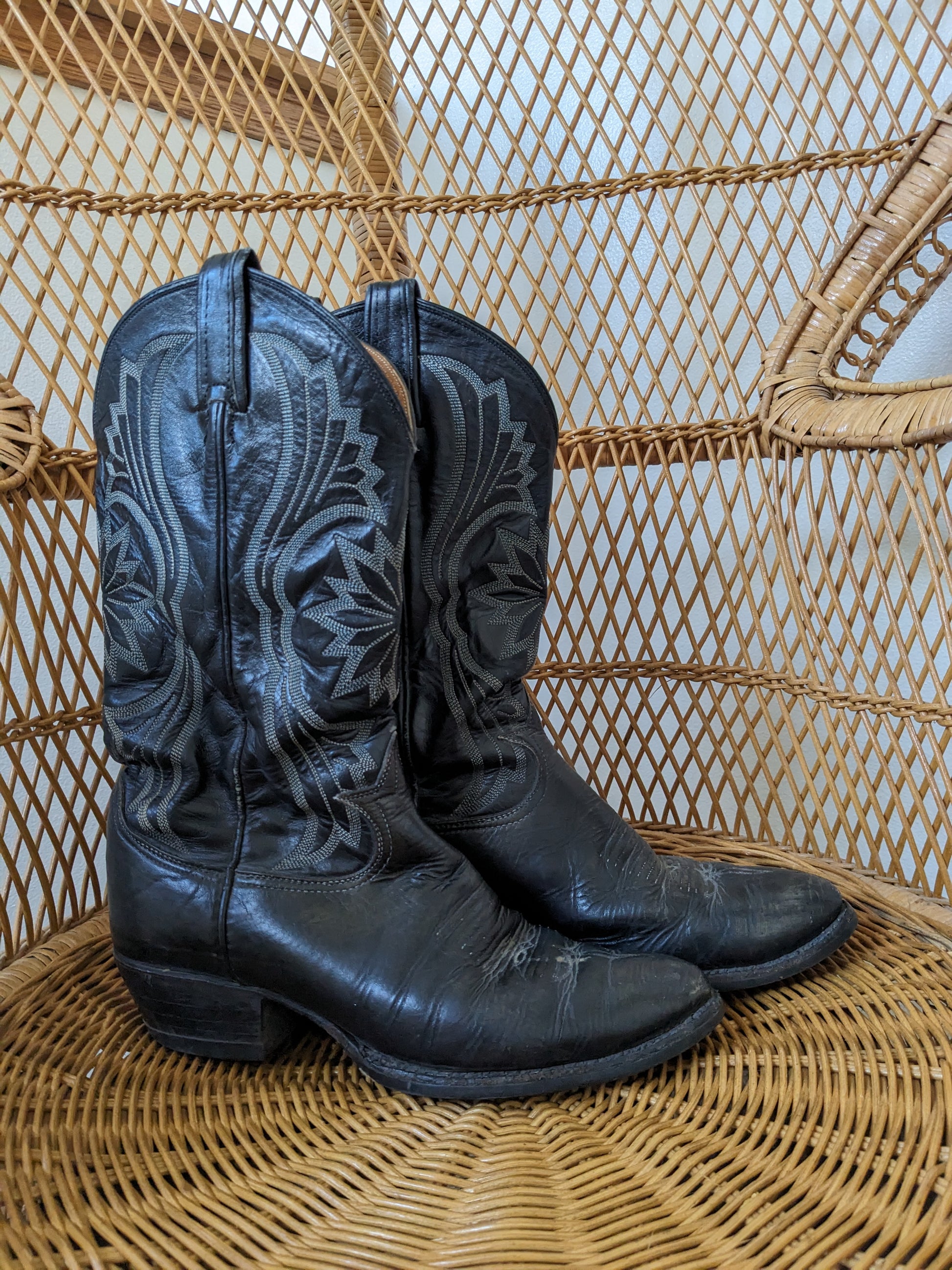 1970s Tony Lama black label boots Boots Rad Bonnie's Vintage