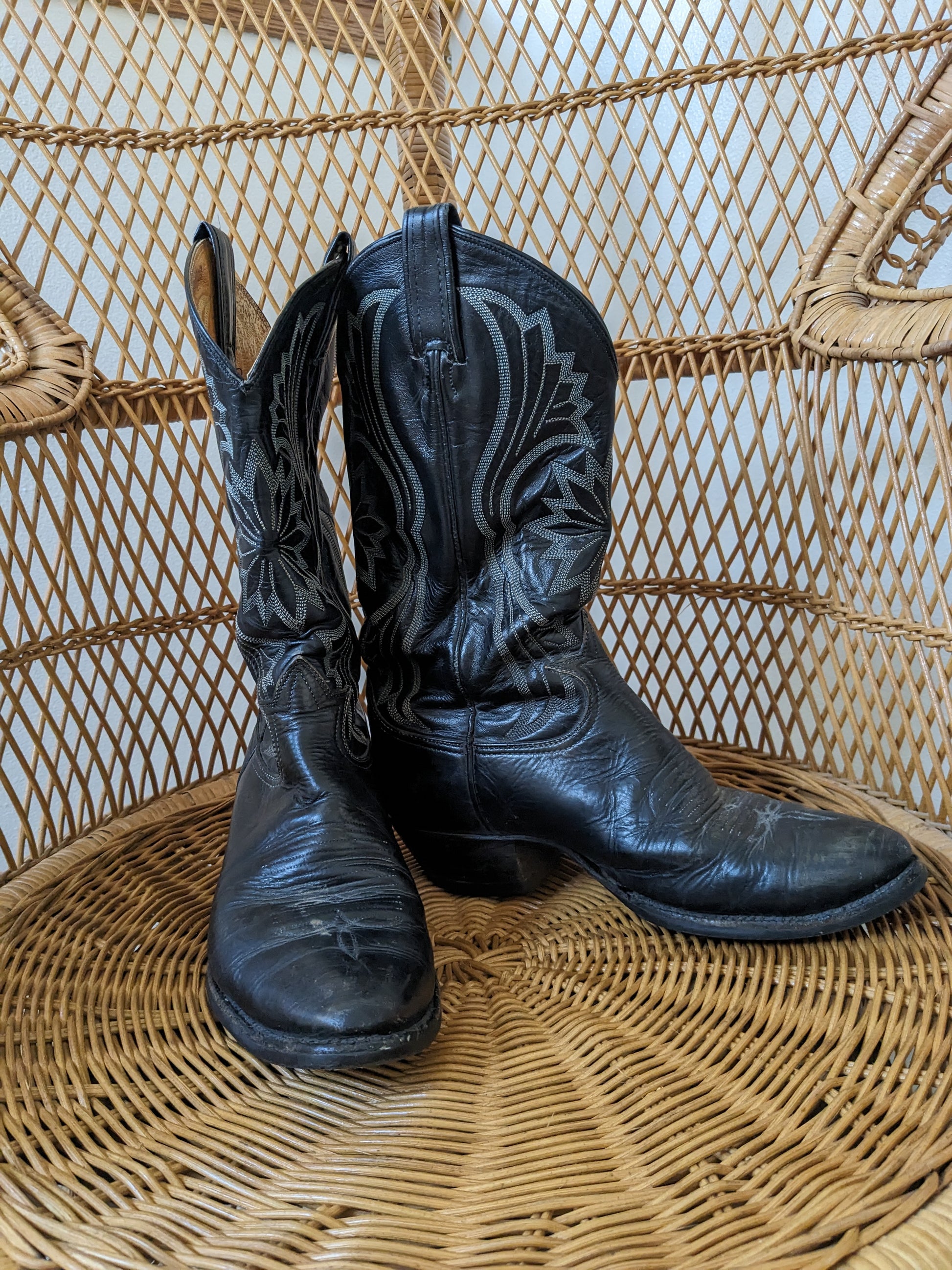 1970s Tony Lama black label boots Boots Rad Bonnie's Vintage