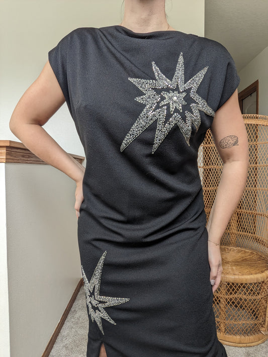 1950s beaded star dress Dress Rad Bonnie's Vintage