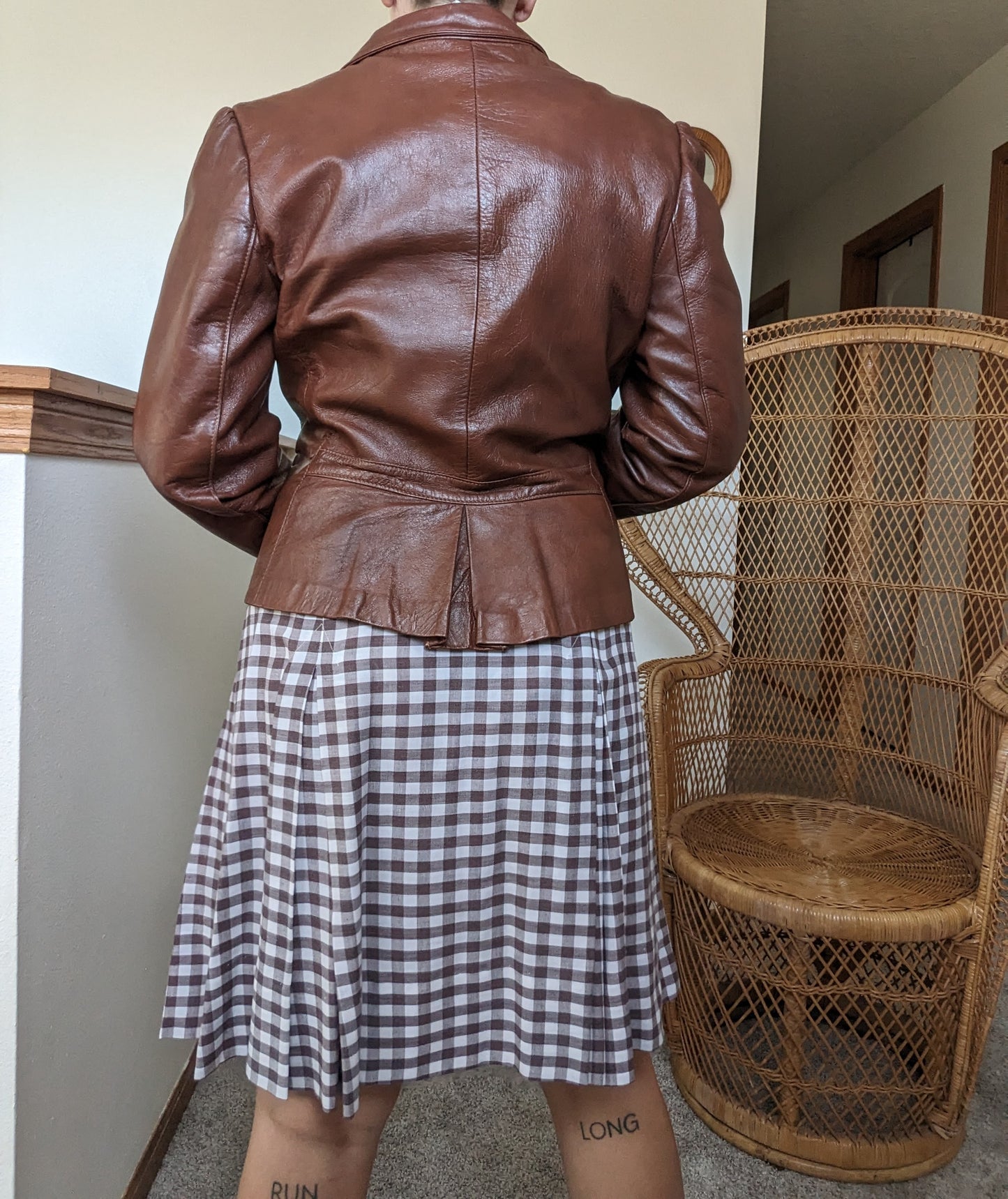 1970s brown leather jacket