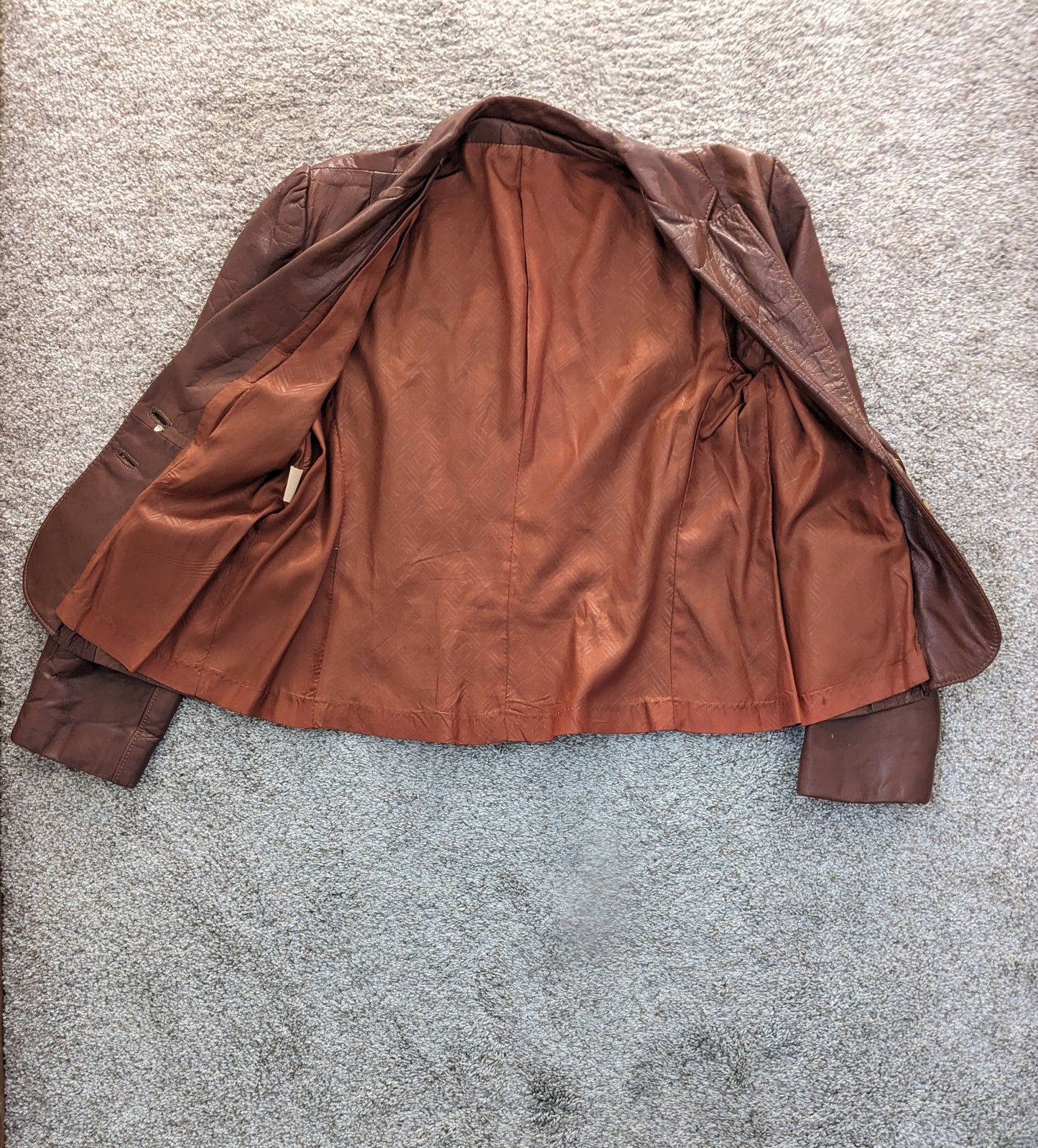 1970s brown leather jacket
