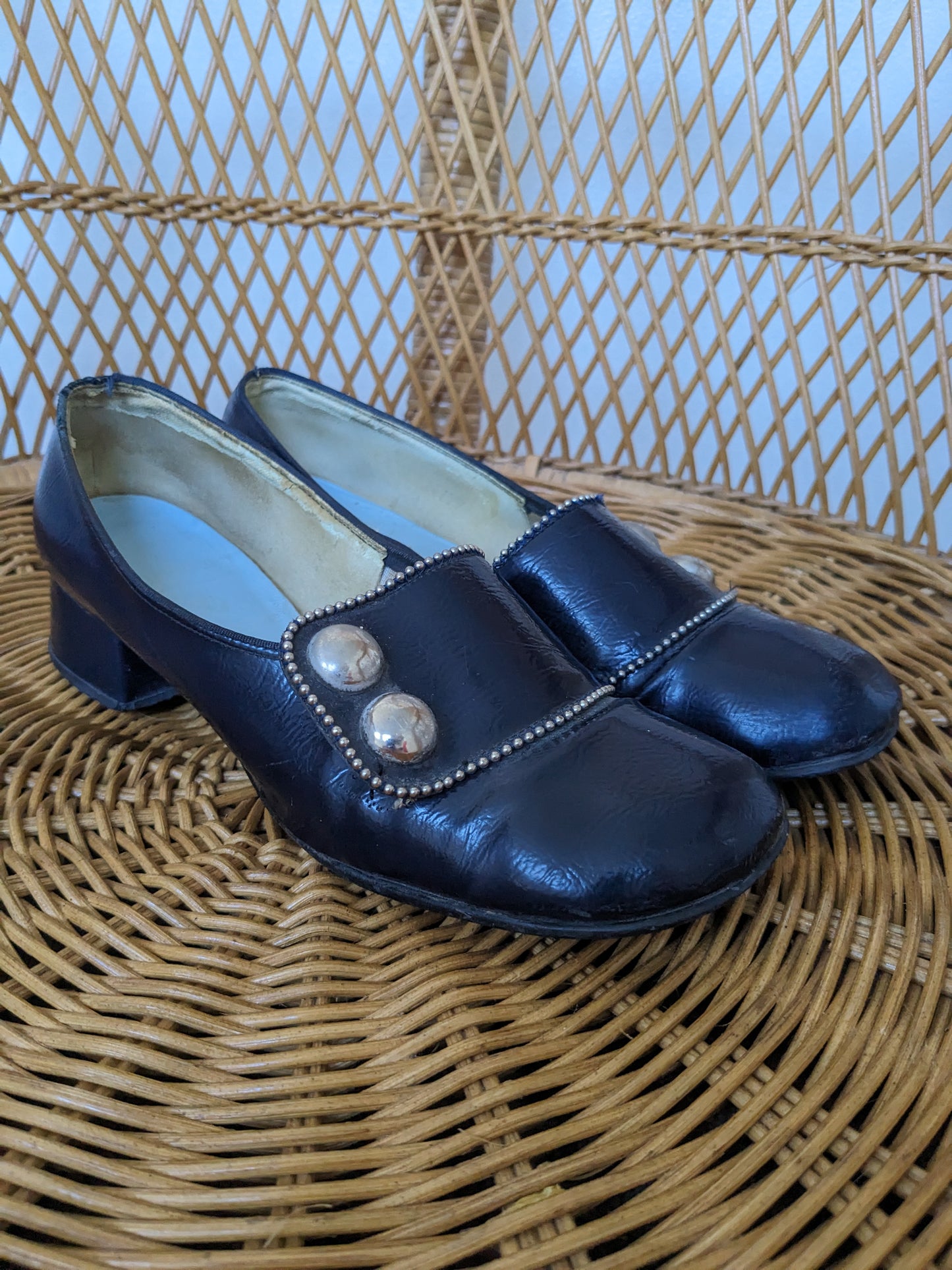 1960s navy mod shoes Shoes Rad Bonnie's Vintage