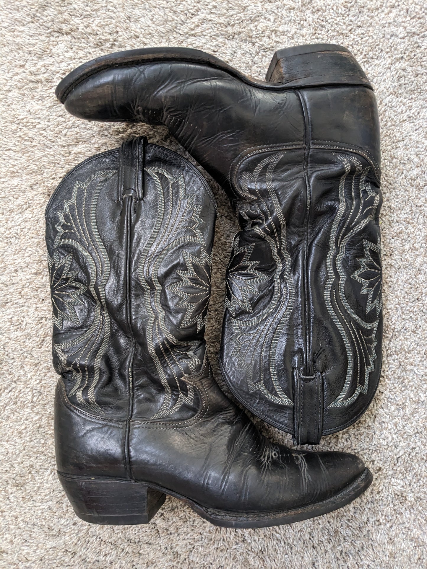 1970s Tony Lama black label boots Boots Rad Bonnie's Vintage