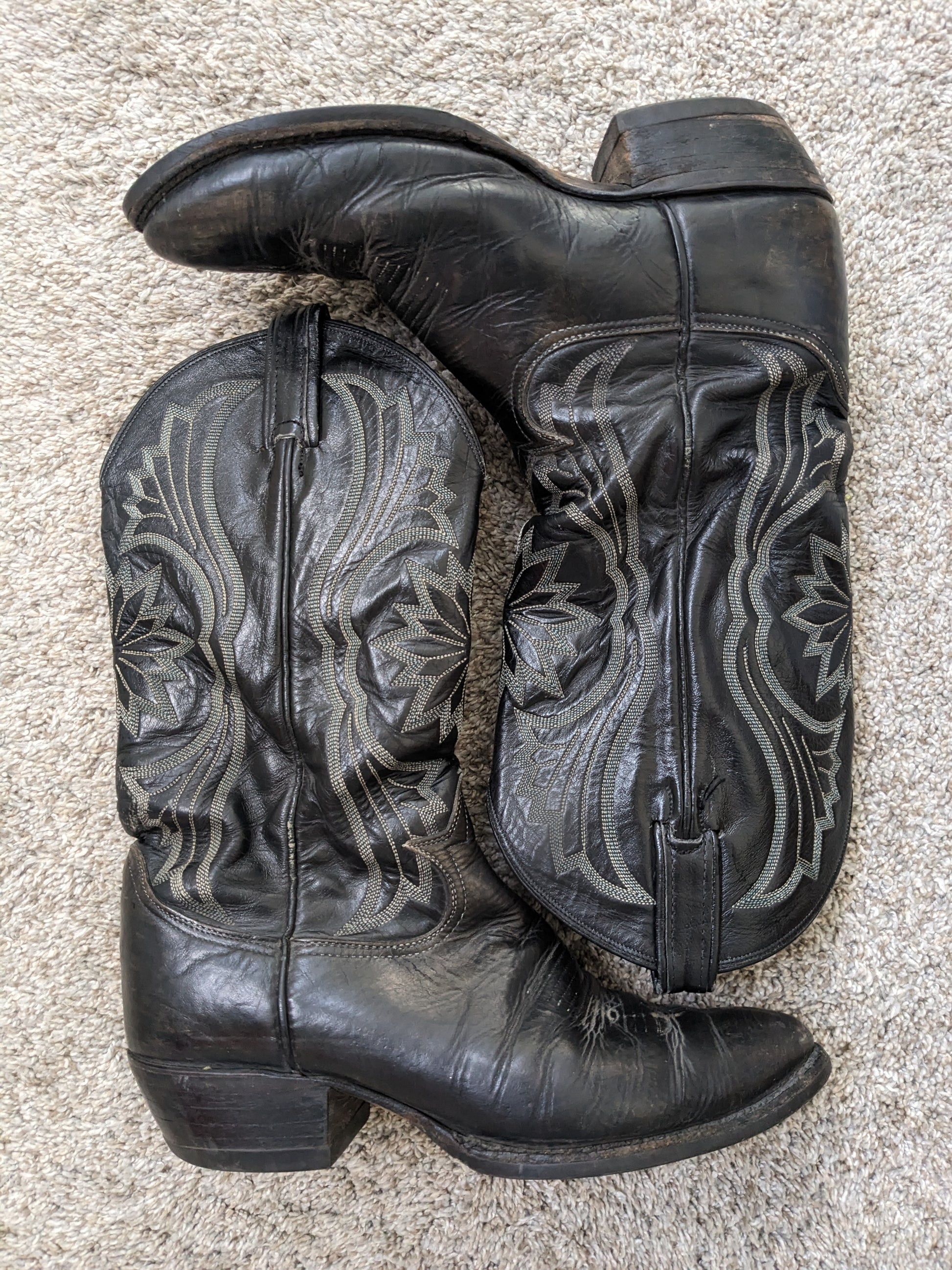 1970s Tony Lama black label boots Boots Rad Bonnie's Vintage