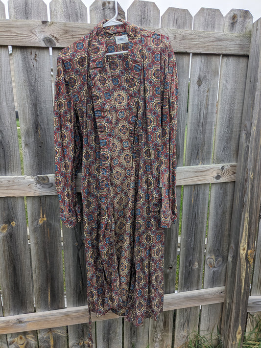 1960s cotton psychedelic robe Robe Rad Bonnie's Vintage