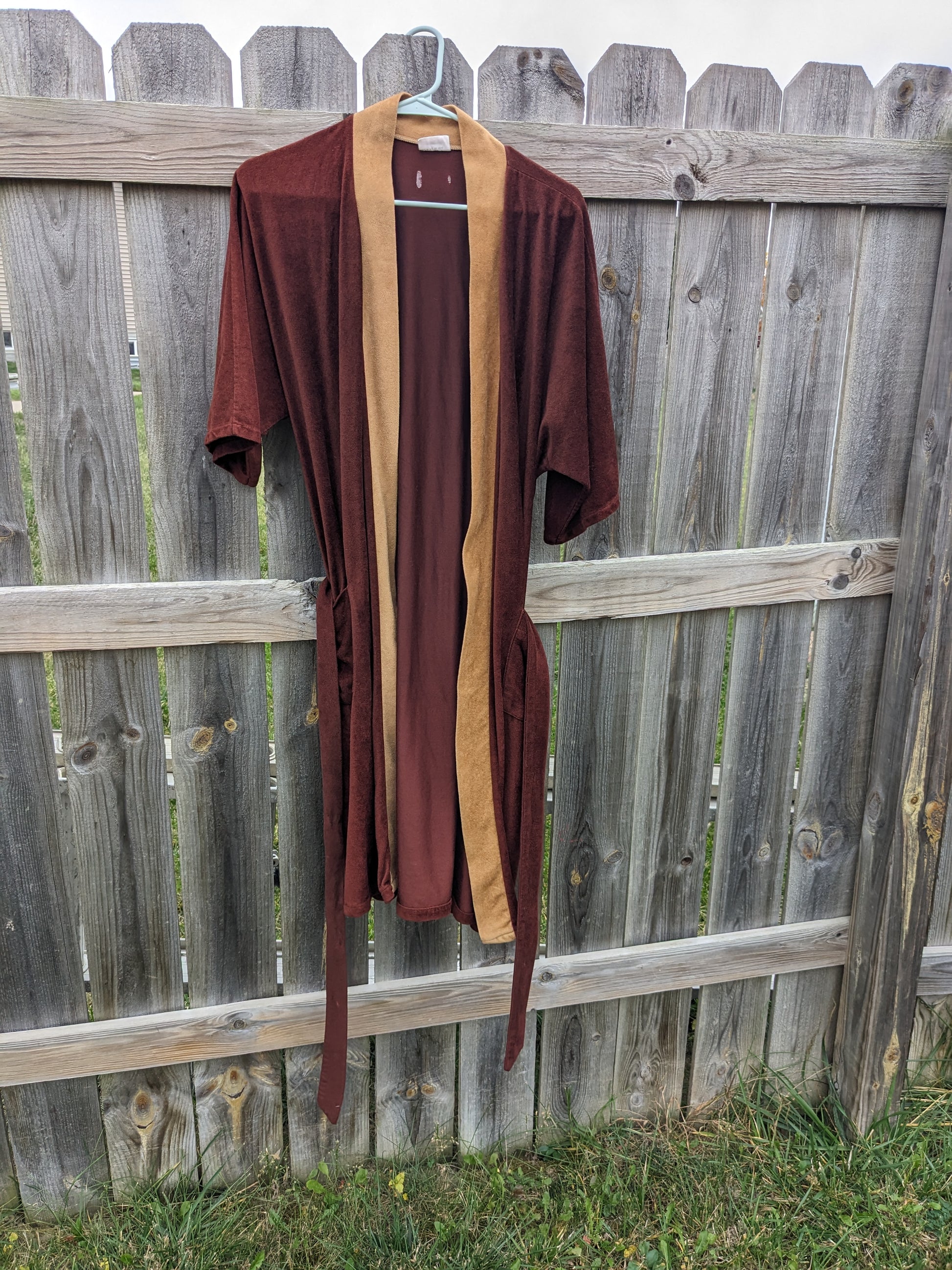 1970s velour robe Robe Rad Bonnie's Vintage