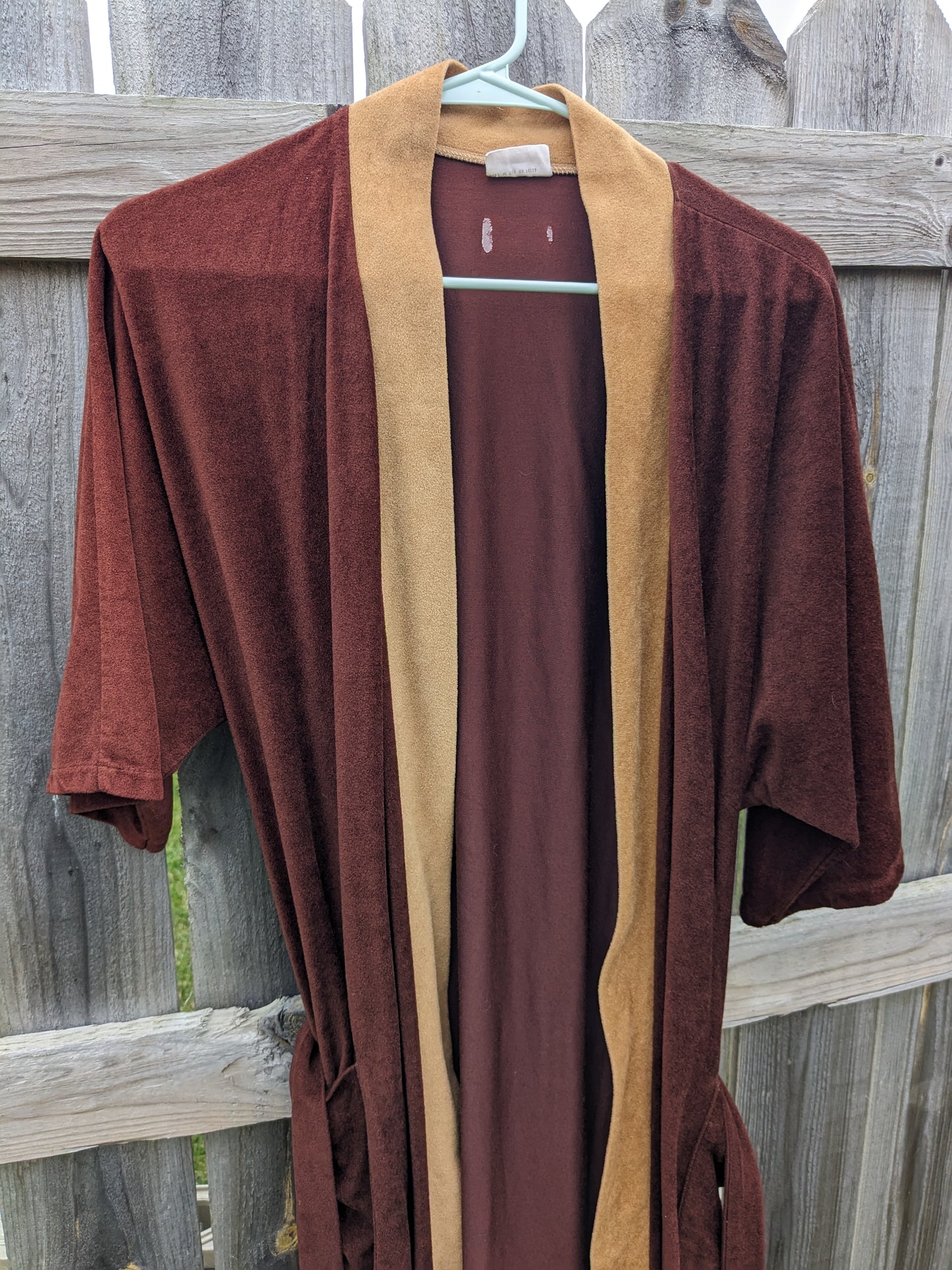 1970s velour robe Robe Rad Bonnie's Vintage