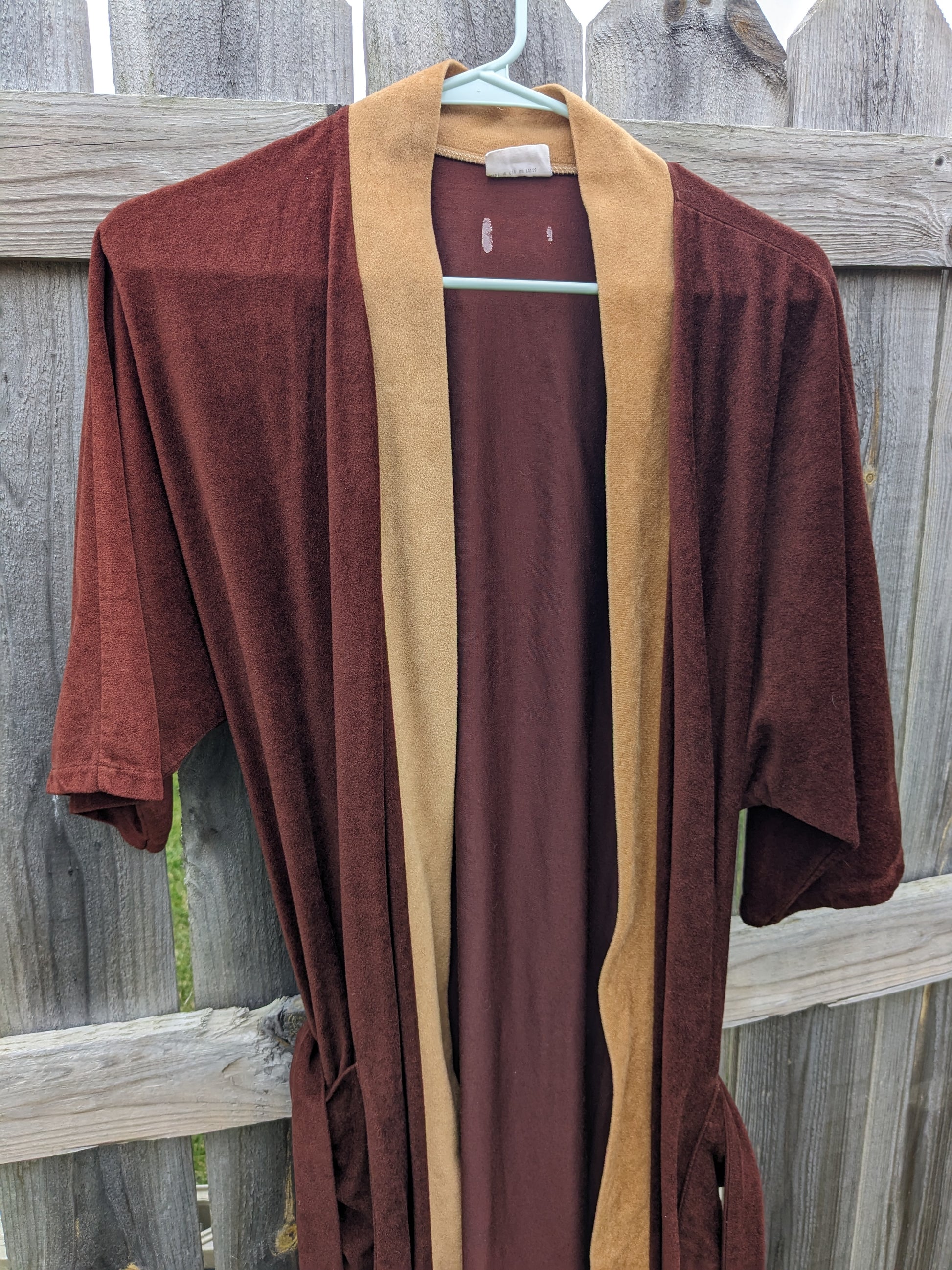 1970s velour robe Robe Rad Bonnie's Vintage