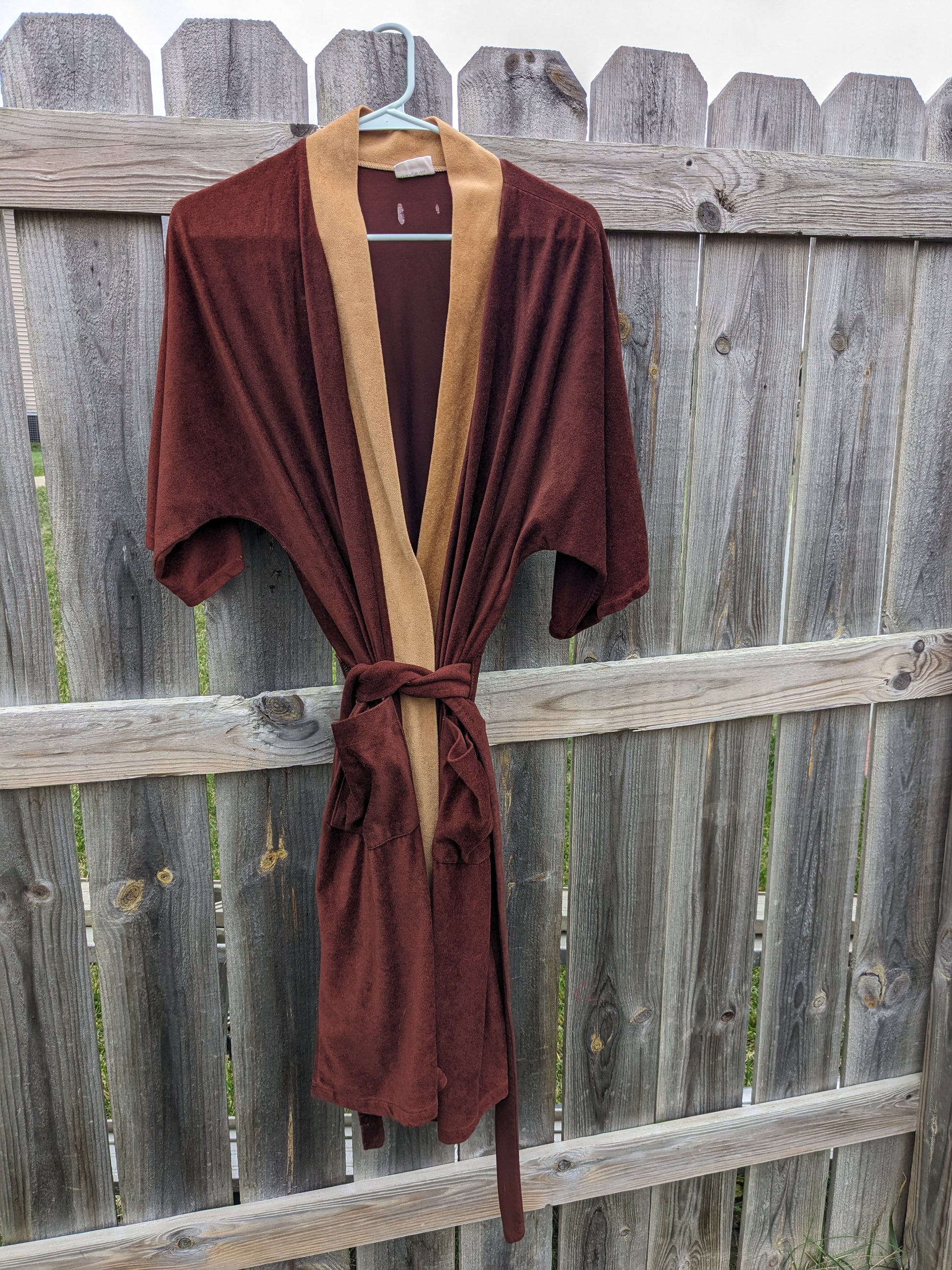 1970s velour robe Robe Rad Bonnie's Vintage