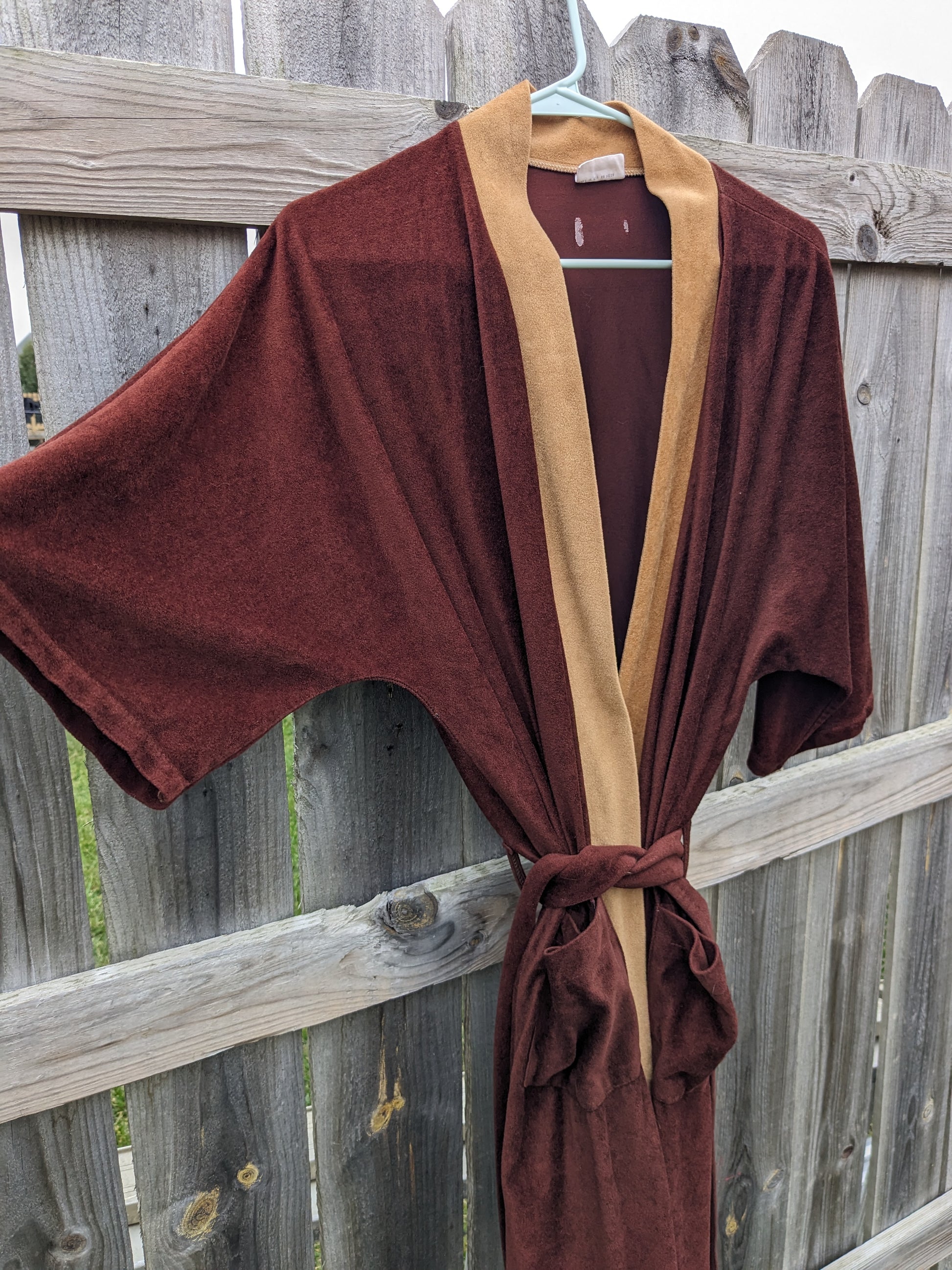 1970s velour robe Robe Rad Bonnie's Vintage
