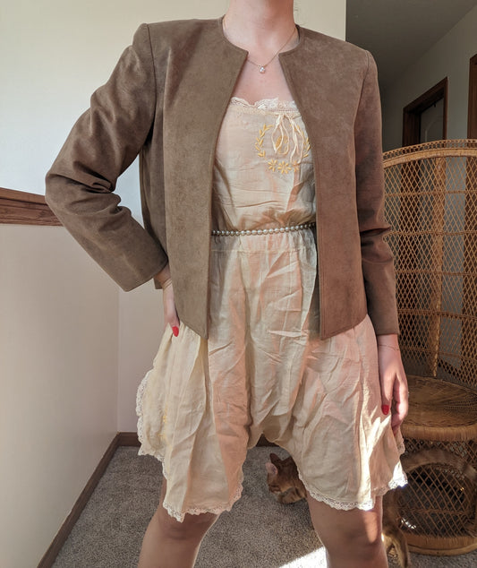 1970s suede jacket Jacket Rad Bonnie's Vintage