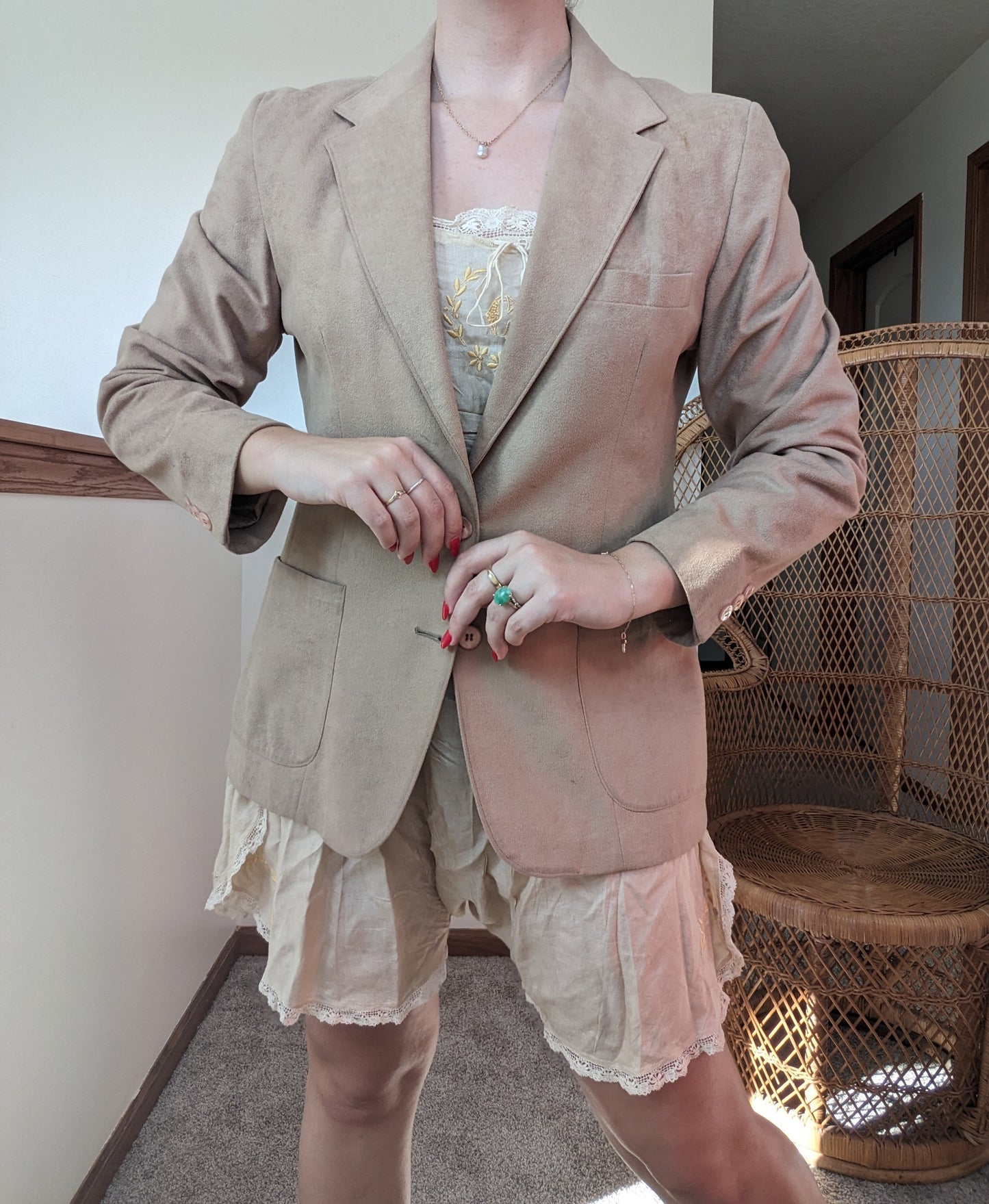 1970s suede blazer