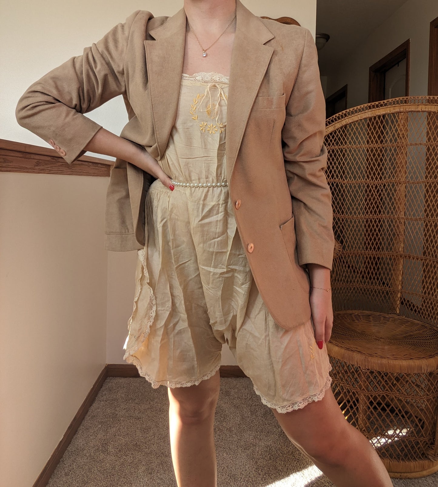 1970s suede blazer