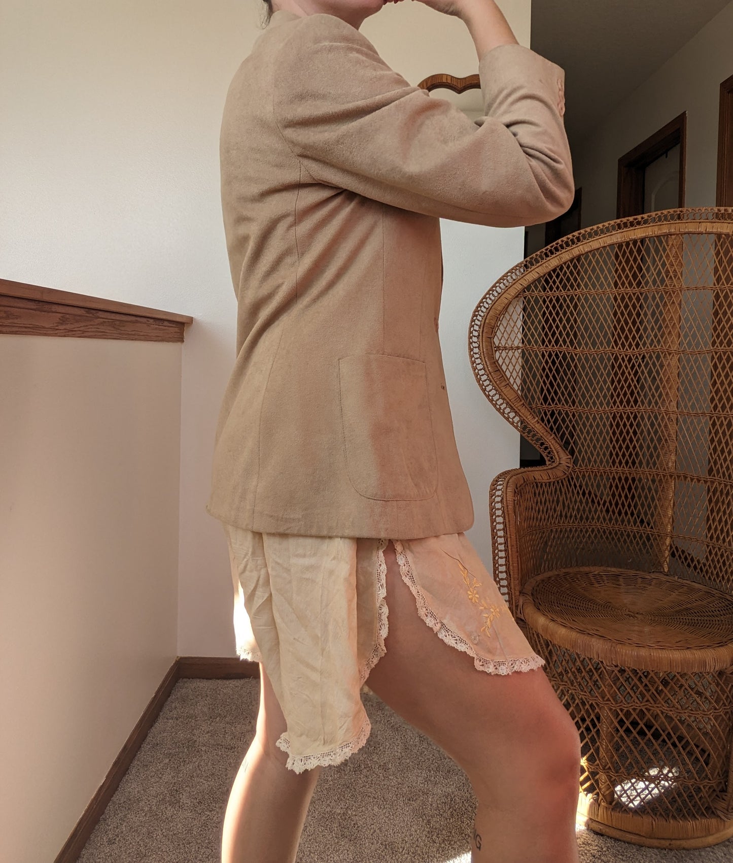 1970s suede blazer
