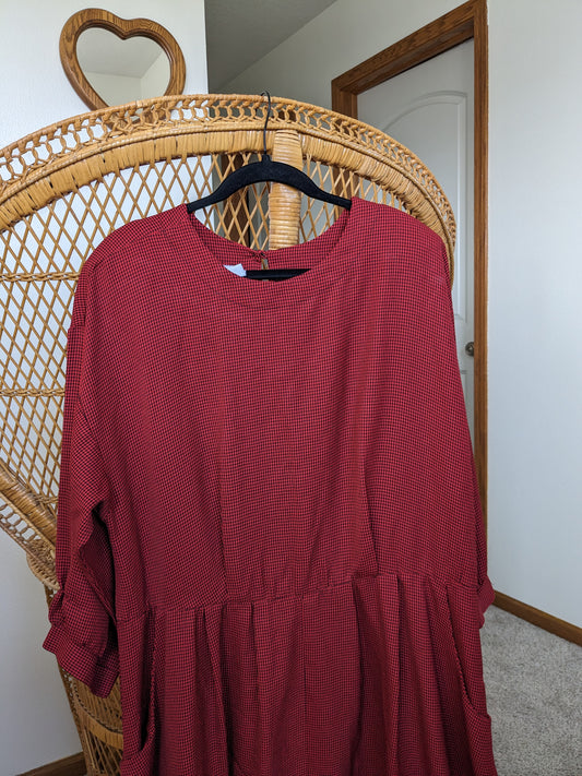 1980s hounds tooth dress Dress Rad Bonnie's Vintage