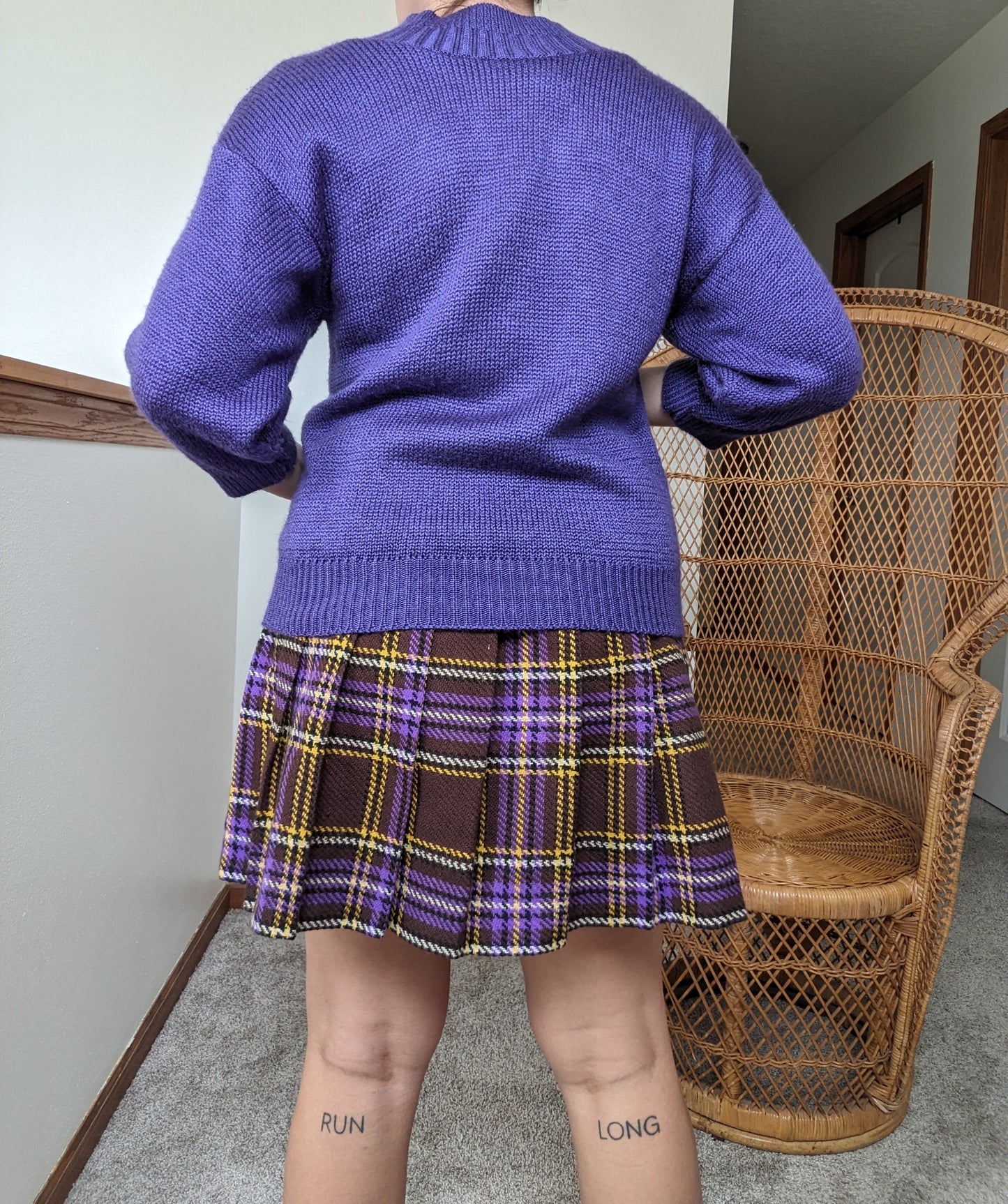 1980s eggplant sweater Sweater Rad Bonnie's Vintage