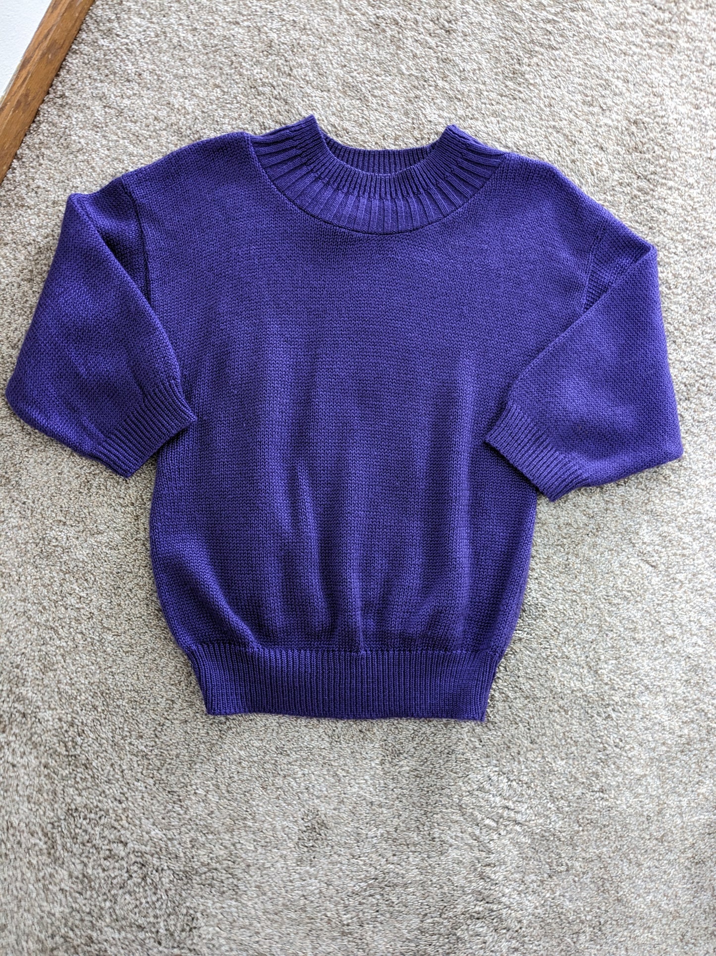 1980s eggplant sweater Sweater Rad Bonnie's Vintage