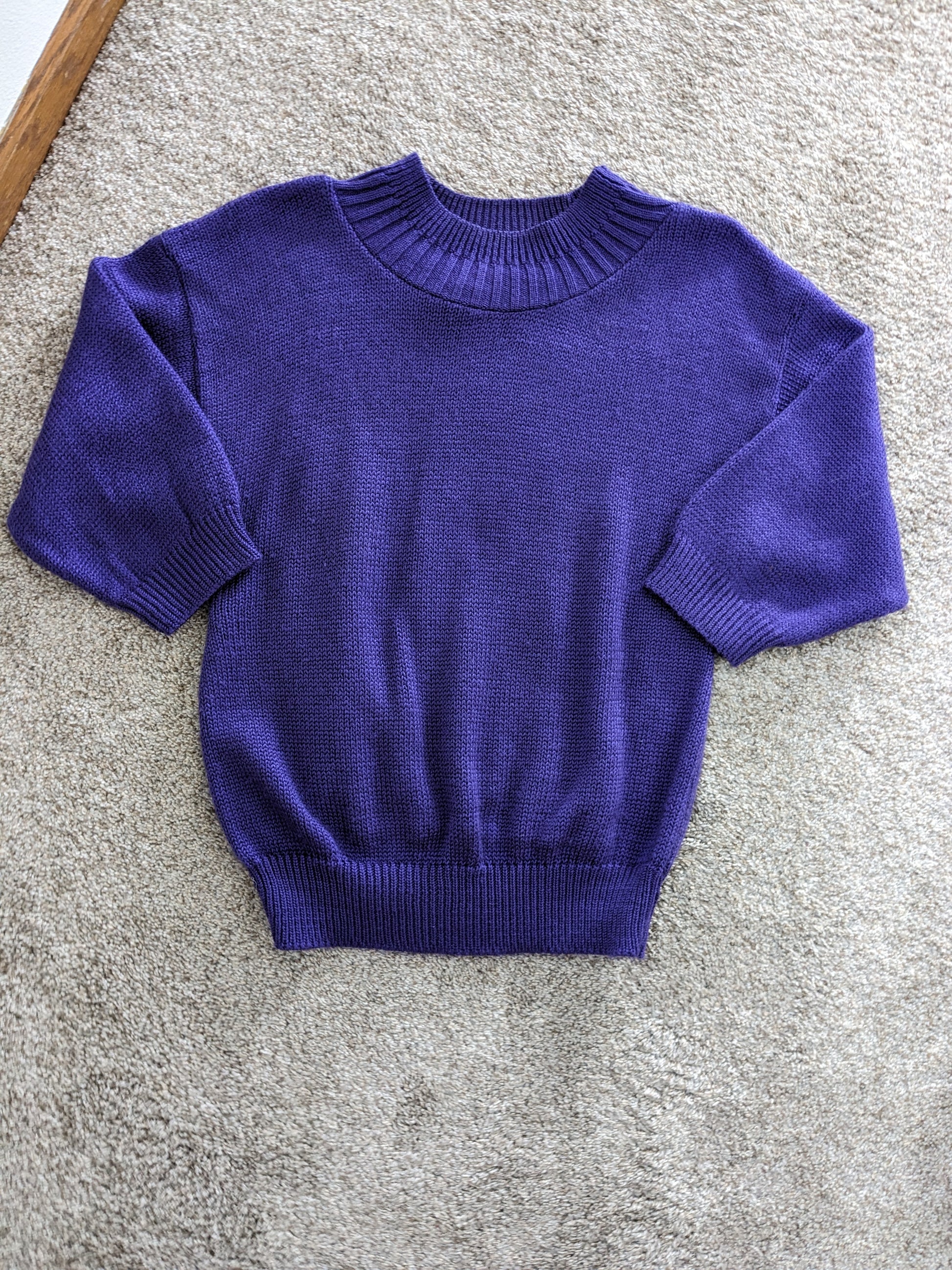 1980s eggplant sweater Sweater Rad Bonnie's Vintage