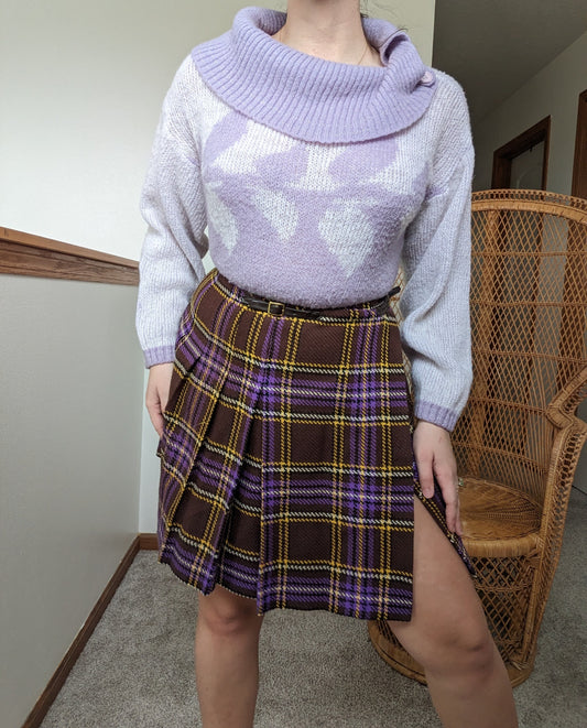 1980s lavender cowl sweater Sweater Rad Bonnie's Vintage