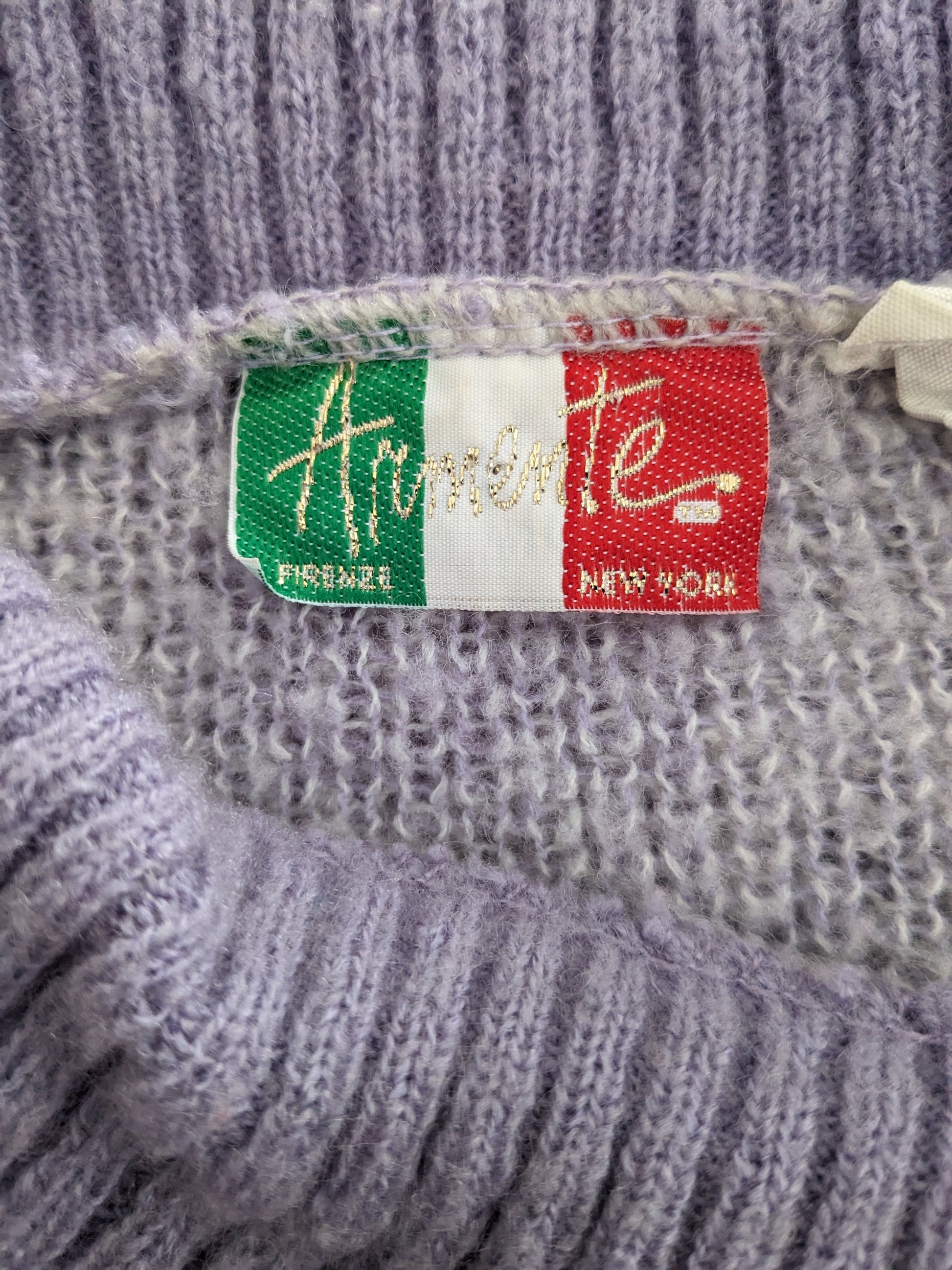 1980s lavender cowl sweater Sweater Rad Bonnie's Vintage