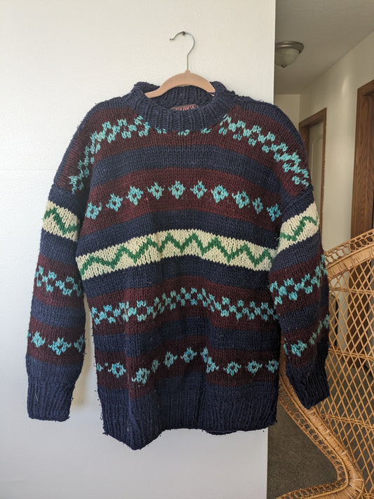 1990s Ecuadorian chunky sweater Sweater Rad Bonnie's Vintage