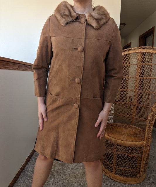 1960s buttery soft suede leather jacket Jacket Rad Bonnie's Vintage