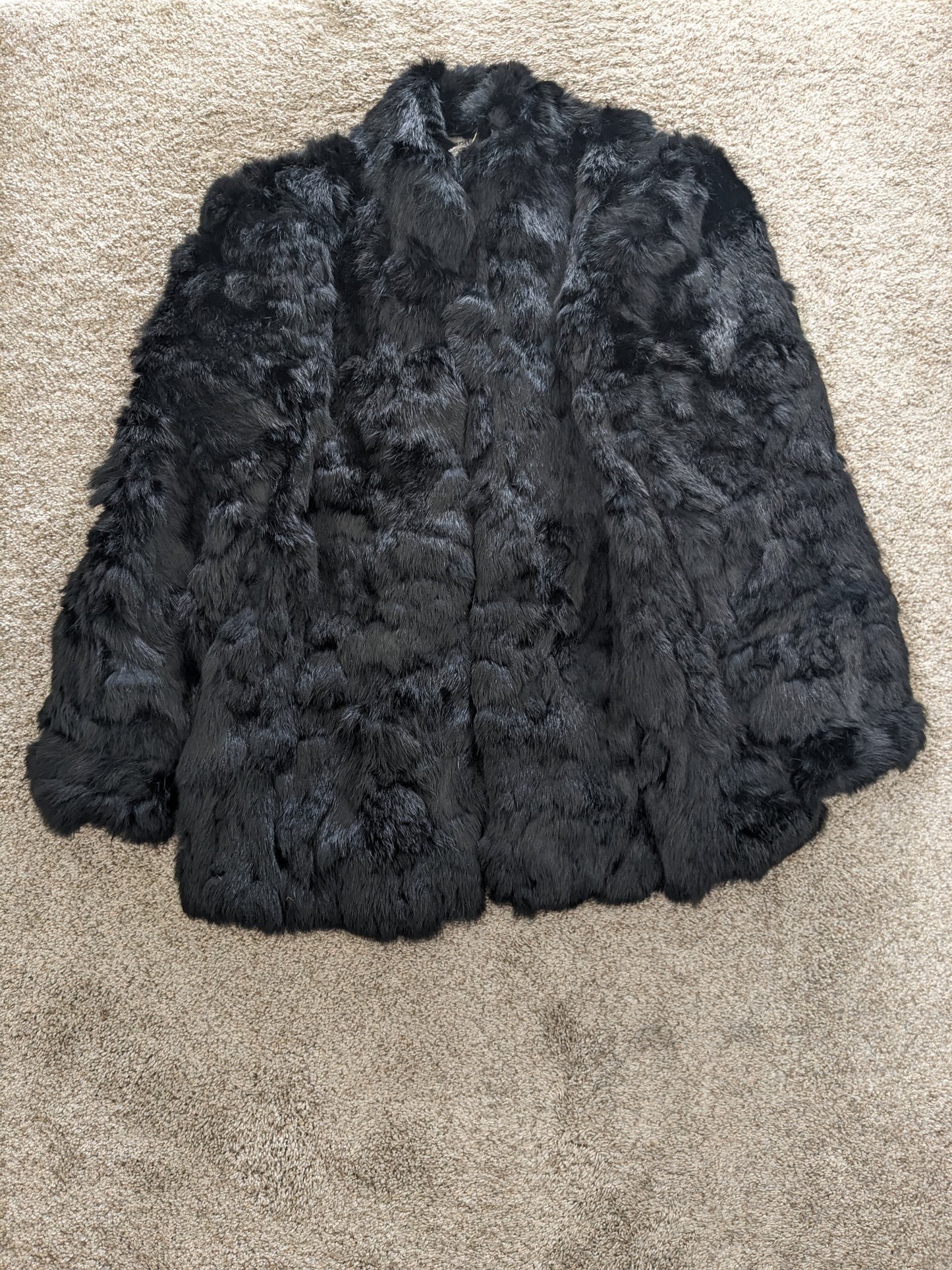 1980s black fur coat Coat Rad Bonnie's Vintage