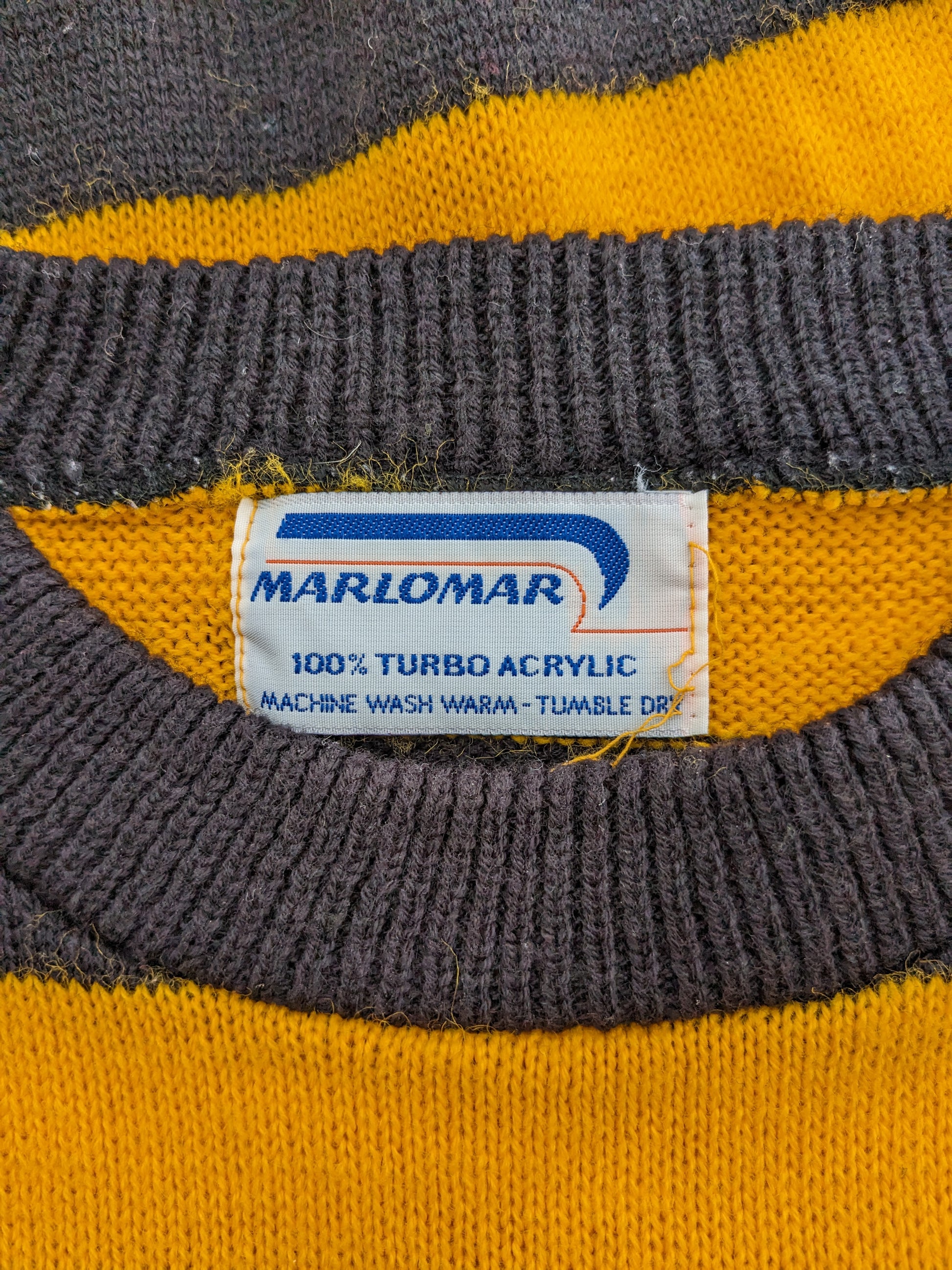 1960s bumblebee striped sweater Rad Bonnie's Vintage