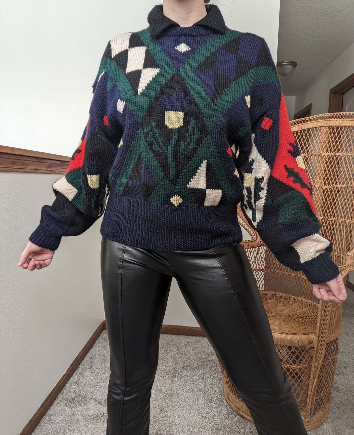 1980s geometric sweater Sweater Rad Bonnie's Vintage