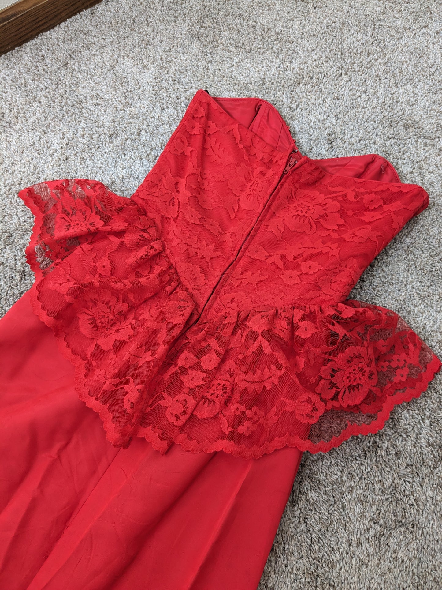 1980s sequin lace cocktail dress
